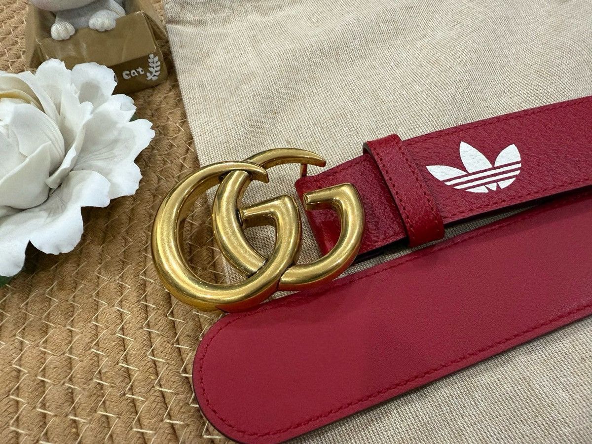 Gucci Gucci x Adidas Leather Belt Size ONE SIZE - 9 Thumbnail