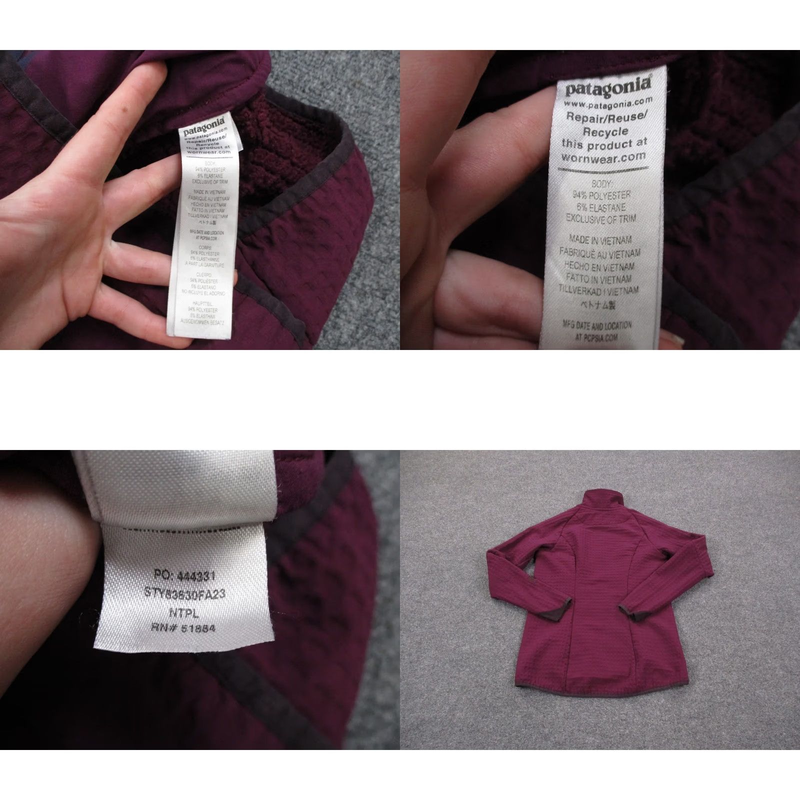 Patagonia Patagonia Jacket Womens XS Purple Regulator Outdoor Coat Sweater Hiking Camping Size XS / US 0-2 / IT 36-38 - 8 Thumbnail
