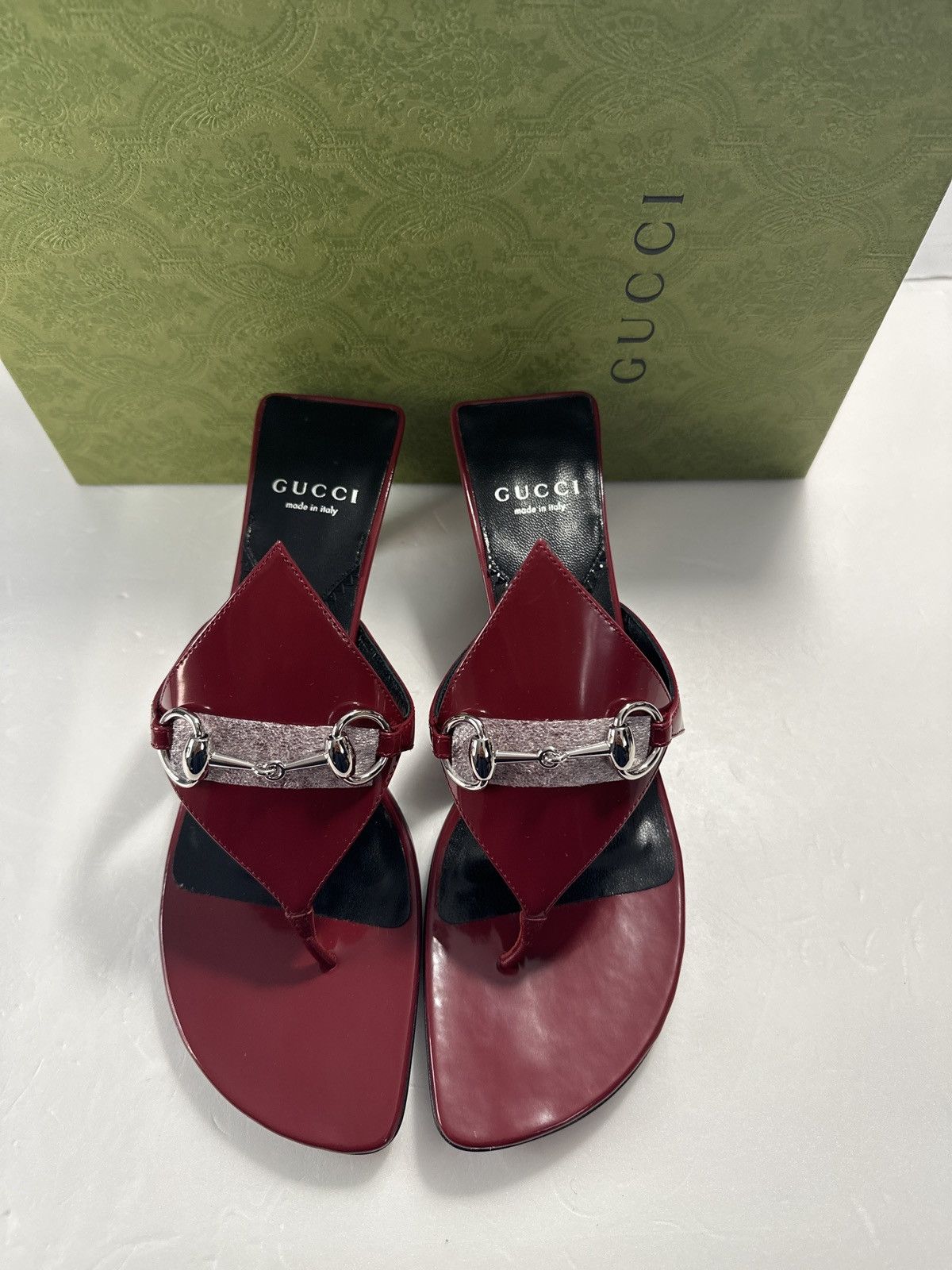 Gucci Gucci Horsebit Kitten Heel Flip Flop Size US 8 / IT 38 - 3 Thumbnail