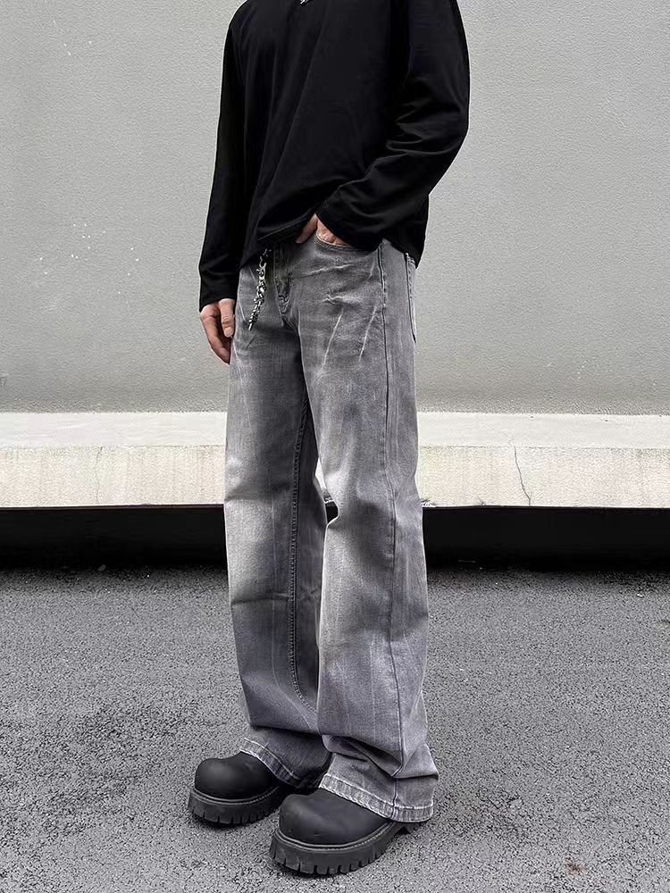 Japanese Brand × Jean High street washed micro flare straight leg jeans Size US 34 / EU 50 - 2 Thumbnail