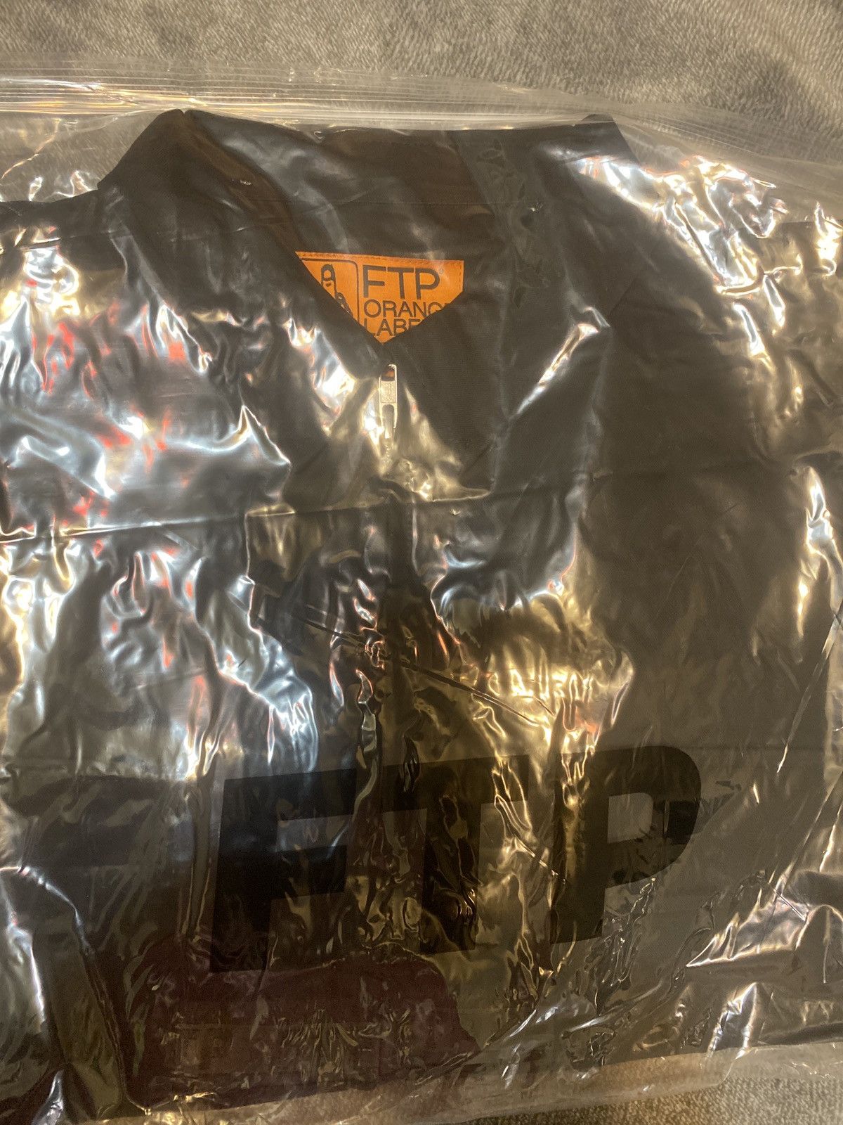 Fuck The Population Ftp orange label logo tape zip up work shirt Size US L / EU 52-54 / 3 - 2 Thumbnail