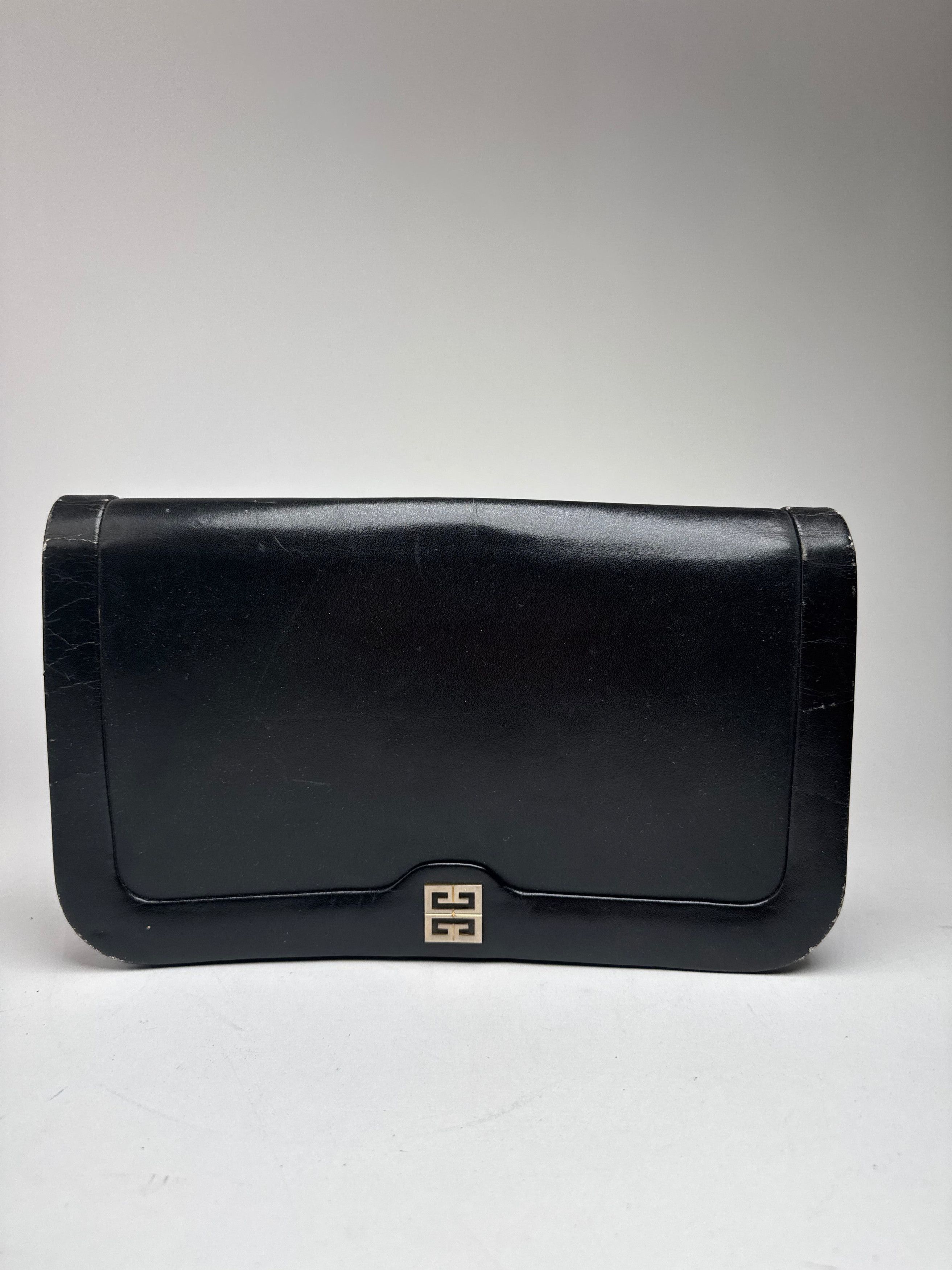 Givenchy Vintage Leather Clutch Black Size ONE SIZE - 1 Thumbnail