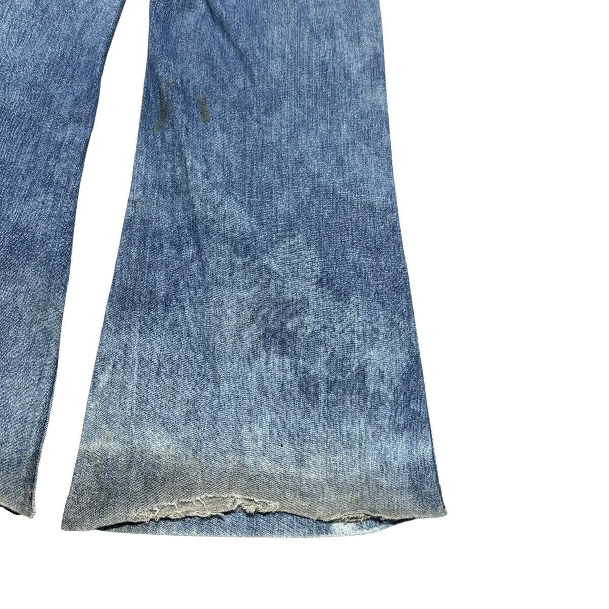 Vintage Vintage 80s US Navy Seafarer Denim Flare Pant Distressed Size US 32 / EU 48 - 14 Thumbnail
