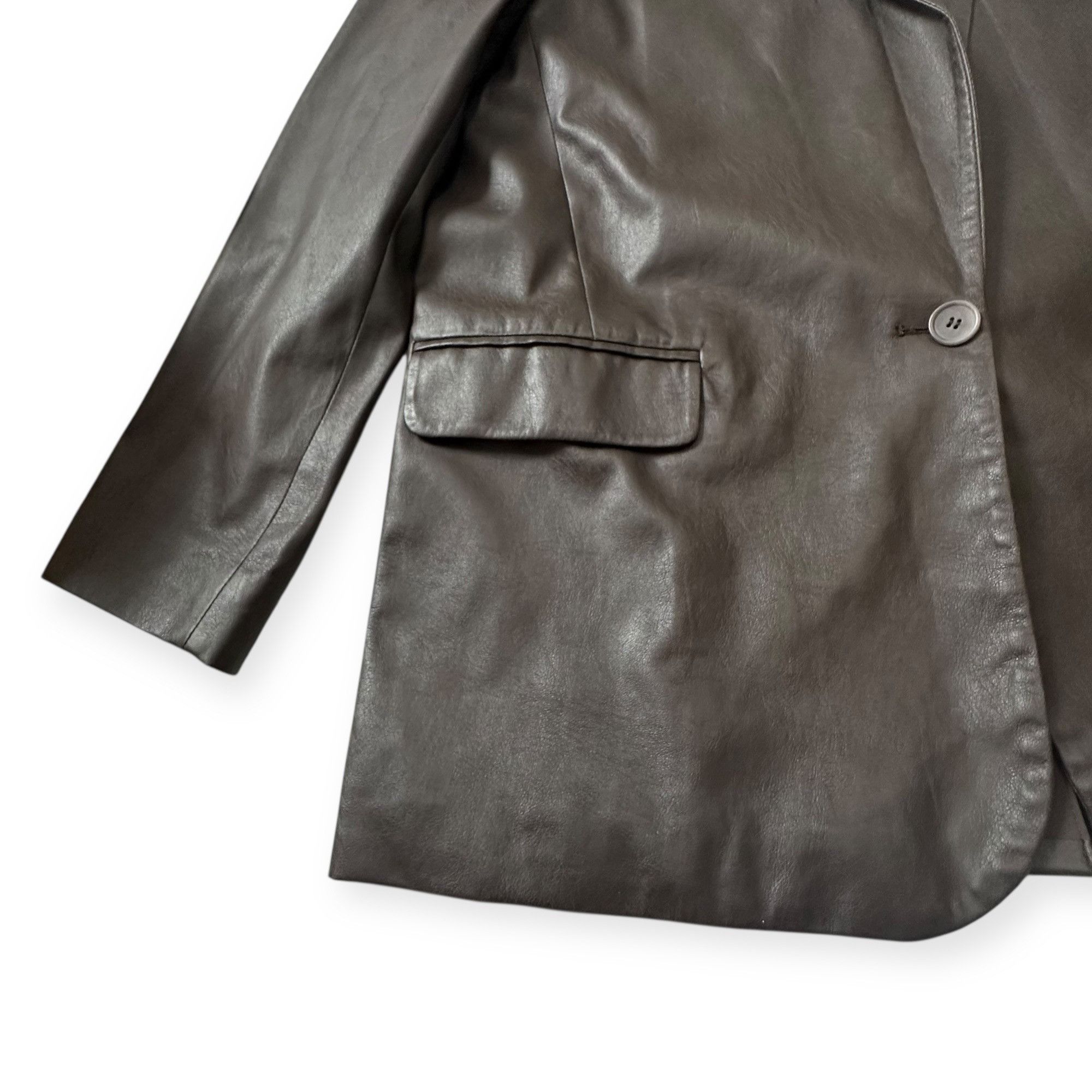 Brochu Walker Brochu Walker The Farley Single-Button Vegan Leather Blazer Size M / US 6-8 / IT 42-44 - 10 Thumbnail