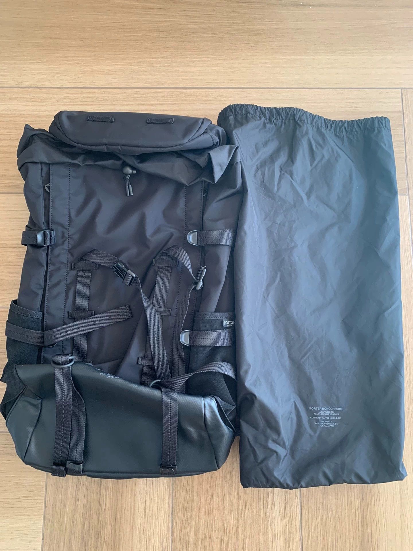 Porter PORTER MONOCHROME Waterproof Black Men's Backpack Size ONE SIZE - 1 Thumbnail