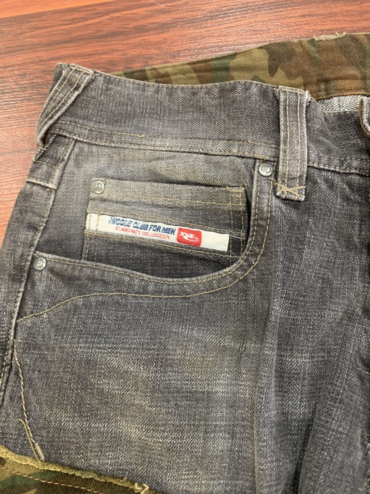 If Six Was Nine × Nicole Club 💥Rare💥Nicole Club For Men Cargo Jeans Size US 32 / EU 48 - 14 Thumbnail