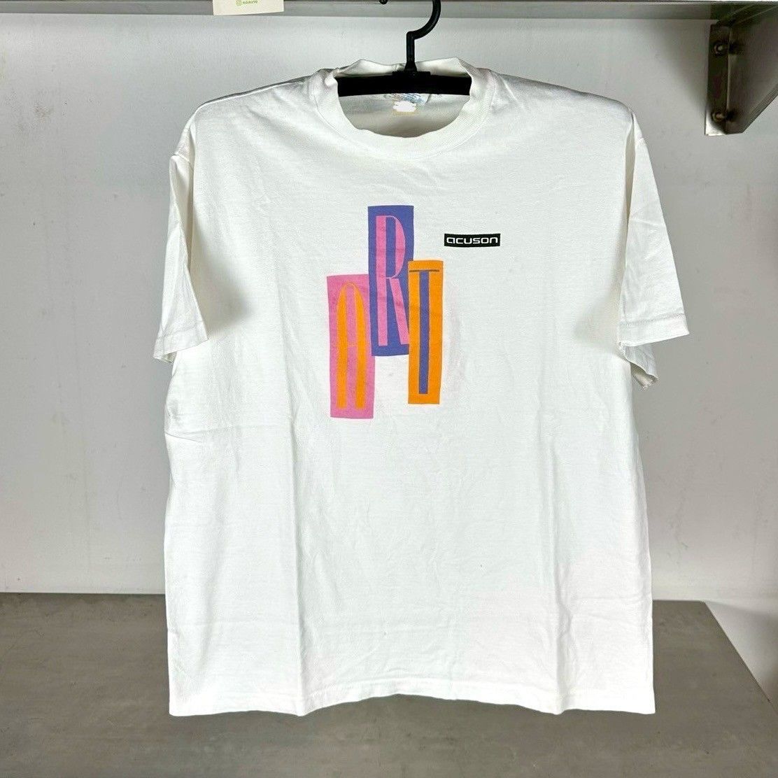 Vintage ​​​​​​​​​​​Vintage 90s Art Acuson Promo T-shirt Size US L / EU 52-54 / 3 - 1 Thumbnail