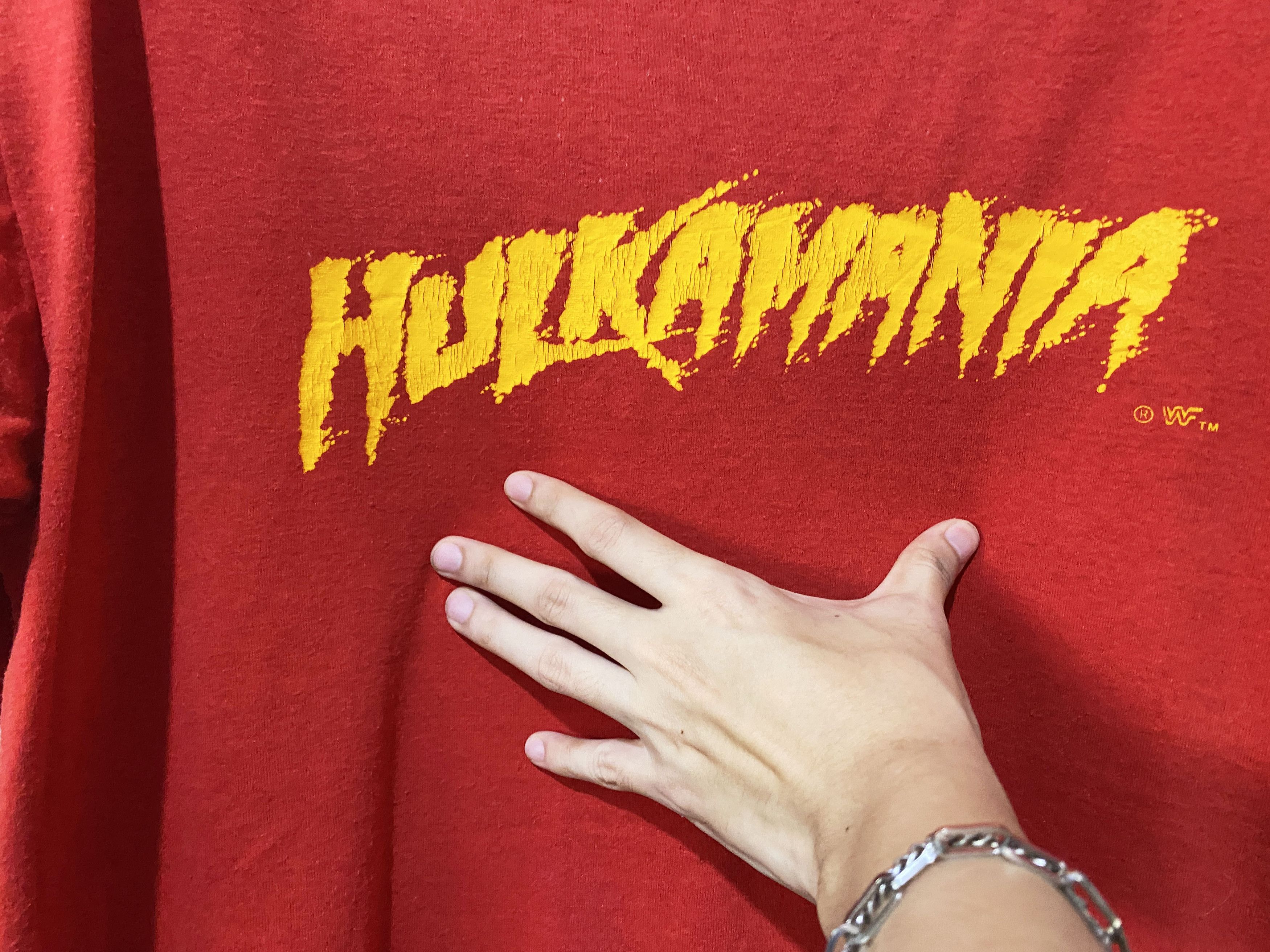 Vintage × WCW/nWo × WWF Vintage 80s Hulk Hogan Shirt Size US XL / EU 56 / 4 - 2 Thumbnail