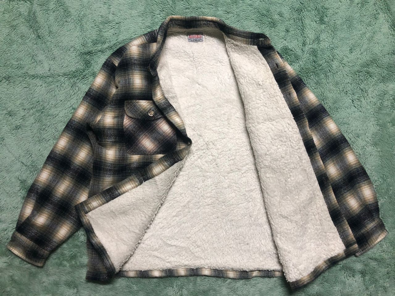 Japanese Brand Vtg Shadows Plaid Machope Mind Flannel Sherpa Lined Jacket Size US L / EU 52-54 / 3 - 3 Thumbnail