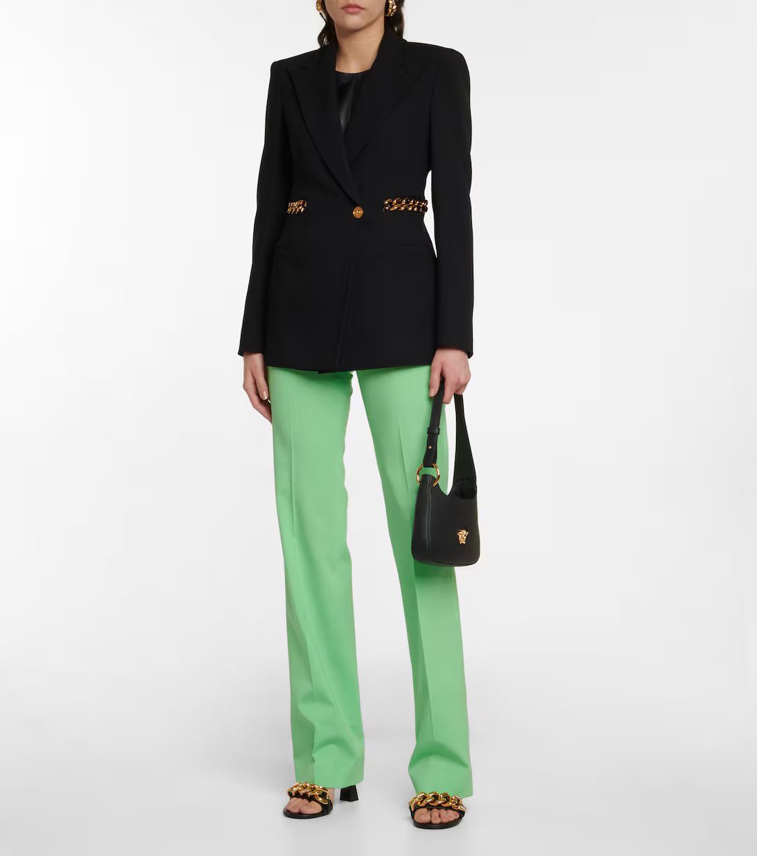 Versace o1y0226 Casual Pant in Light Green Size 28" / US 6 / IT 42 - 5 Thumbnail