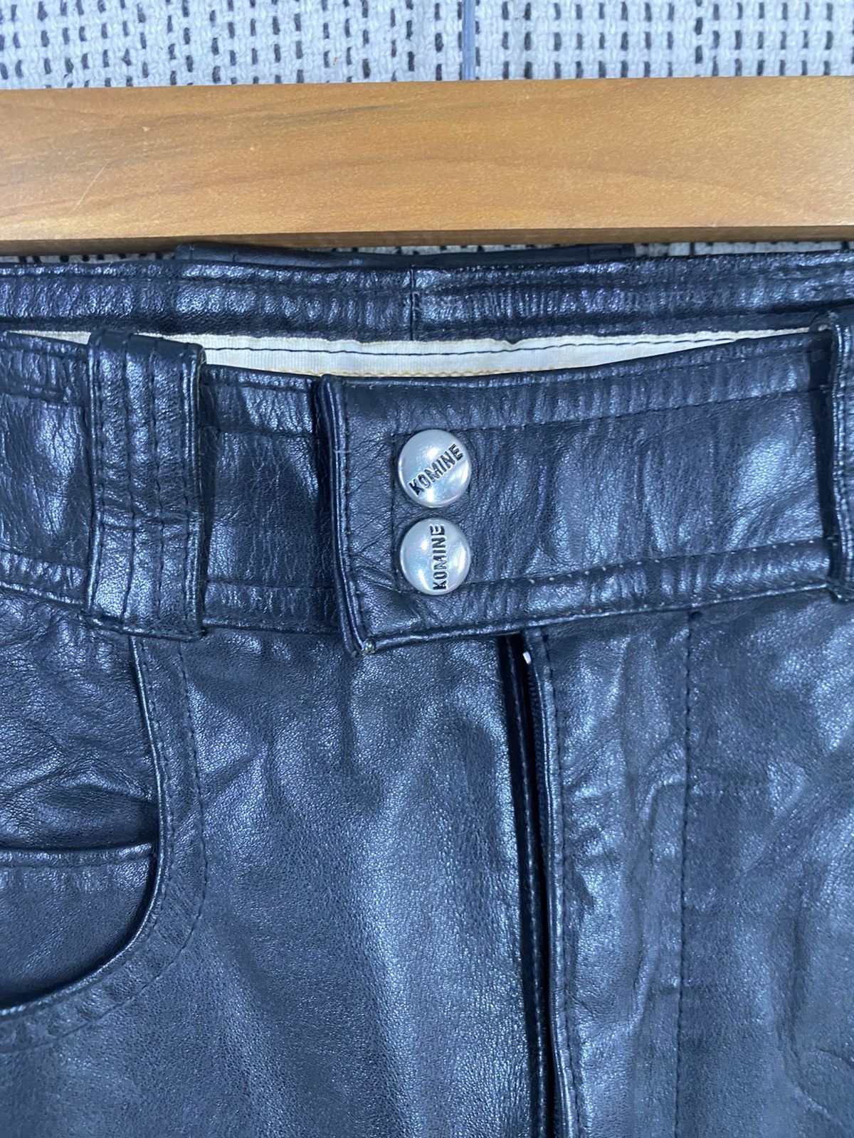 Genuine Leather Vintage 80s komine leather biker pant 100% leather Size US 30 / EU 46 - 7 Thumbnail