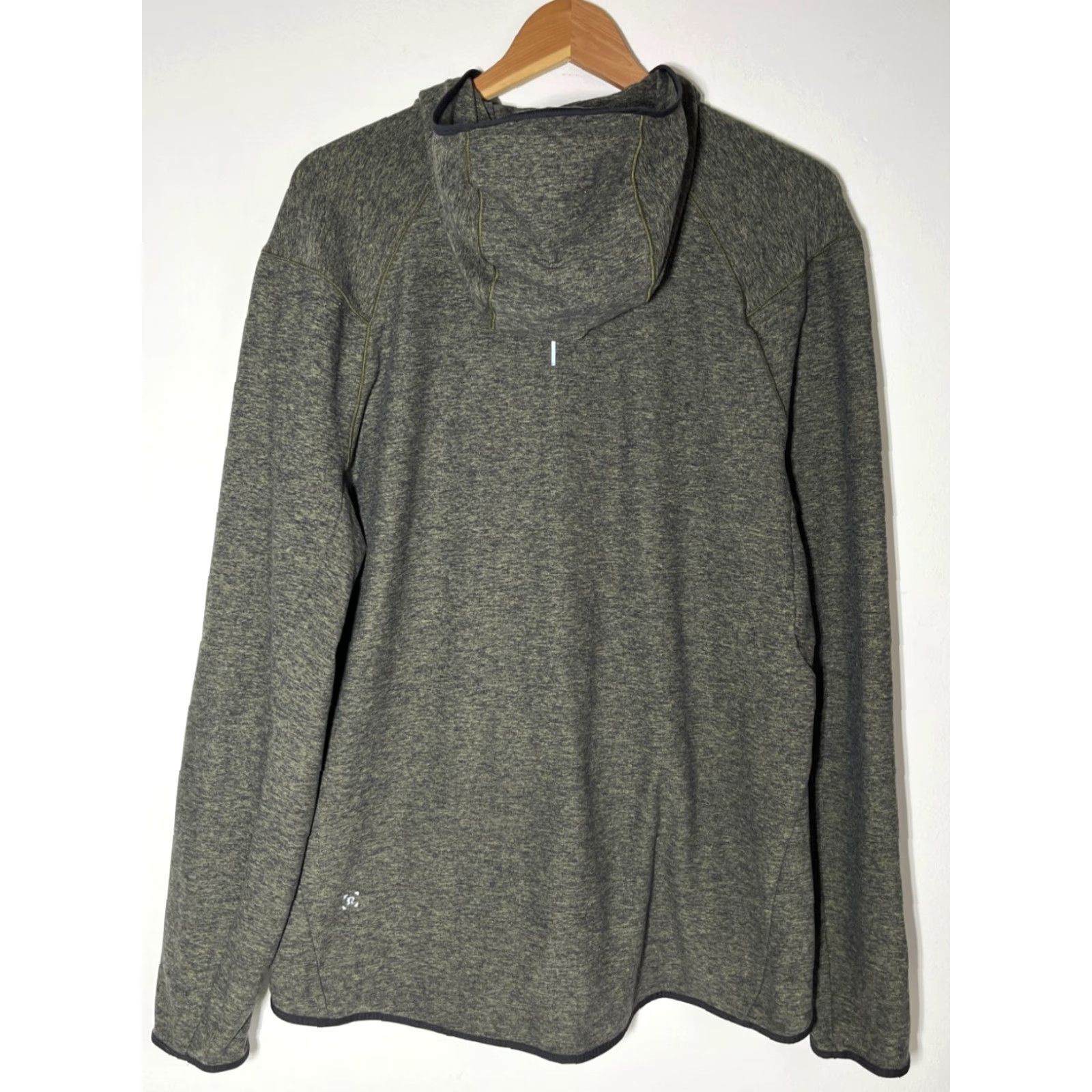 Lululemon Men's Lululemon Surge Warm Full Zip Hoodie LM4669S Heathered Green Sz L Hoodie Mens Full Zip Surge Warm Heathered Green Lululemon LM4669S Size US L / EU 52-54 / 3 - 2 Thumbnail