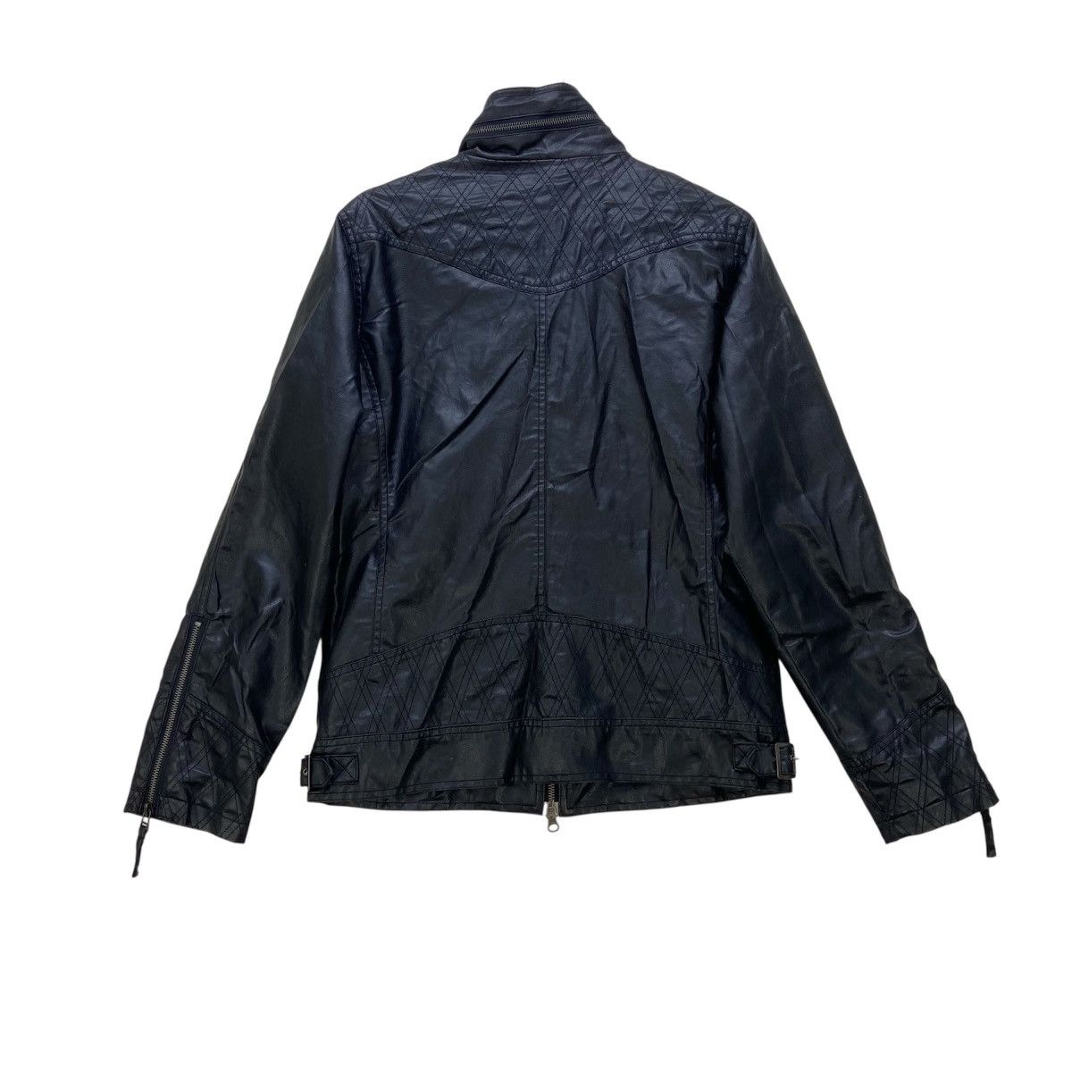 semanticdesign Japanese Brand Semantic Design Synthetic Leather BikerJacket Size US S / EU 44-46 / 1 - 6 Thumbnail