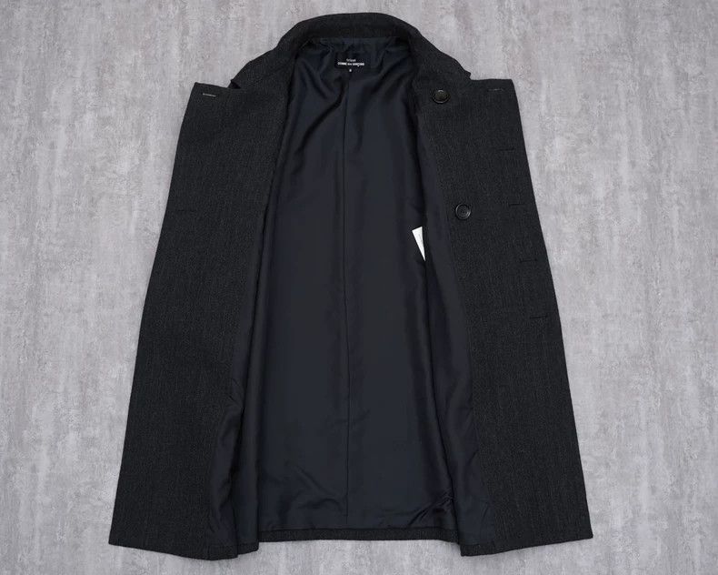 Comme des Garcons Comme des Garcons Double-breasted dark grey wool coat 100% Size S / US 4 / IT 40 - 7 Thumbnail