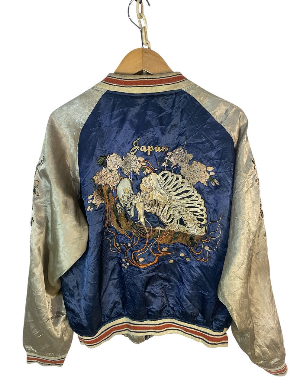 Japanese Brand Skull sukajan zipper jacket by nouveau brilliant homme Size US M / EU 48-50 / 2 - 2 Thumbnail