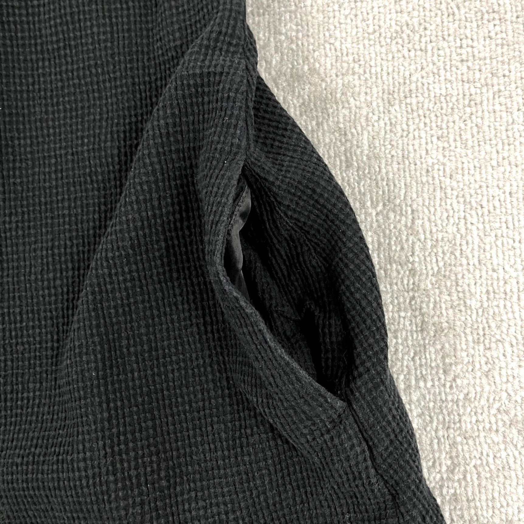 Eileen Fisher Eileen Fisher Cardigan Womens Small Black Open Front Waffle-Knit Organic Cotton Size S / US 4 / IT 40 - 7 Thumbnail