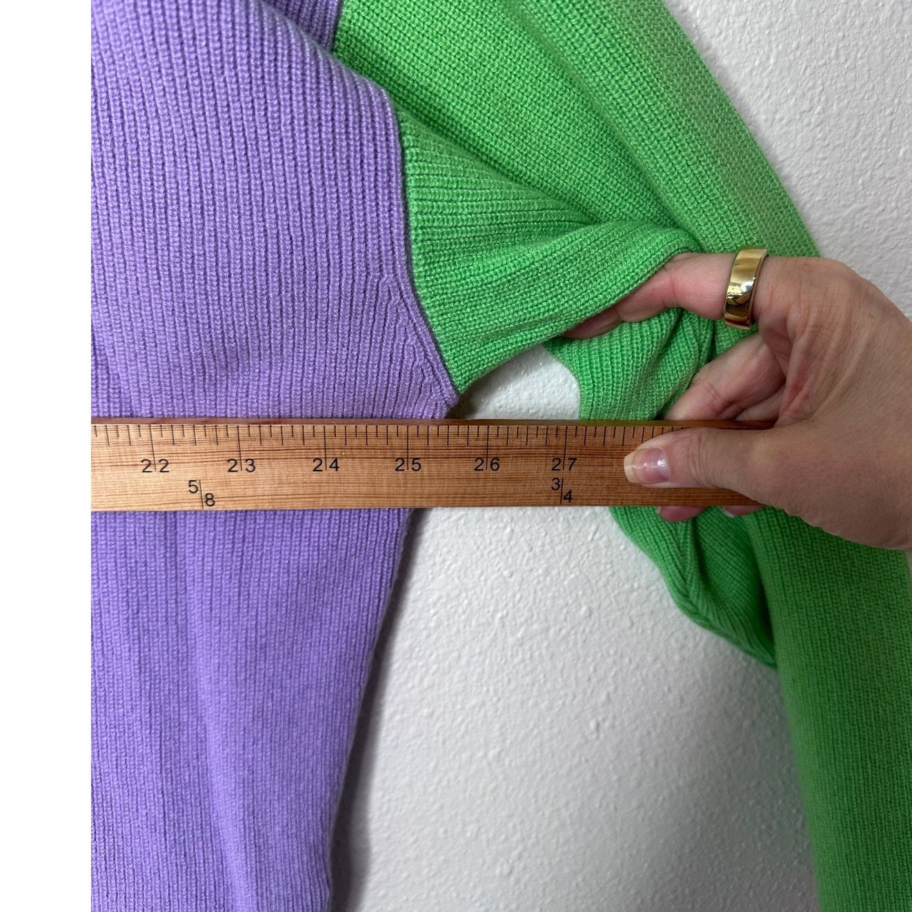 Versace Versace Colorblock Cashmere V-Neck Sweater Women’s S IT38 Size S / US 4 / IT 40 - 11 Thumbnail