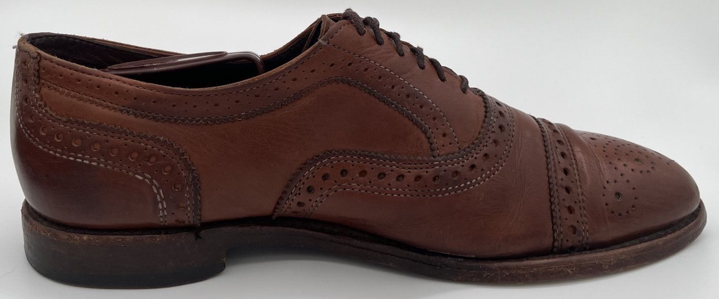 Allen Edmonds Allen Edmonds The BARTLETT Oxfords Cognac Brown Leather 8.5D Size US 8.5 / EU 41-42 - 4 Thumbnail