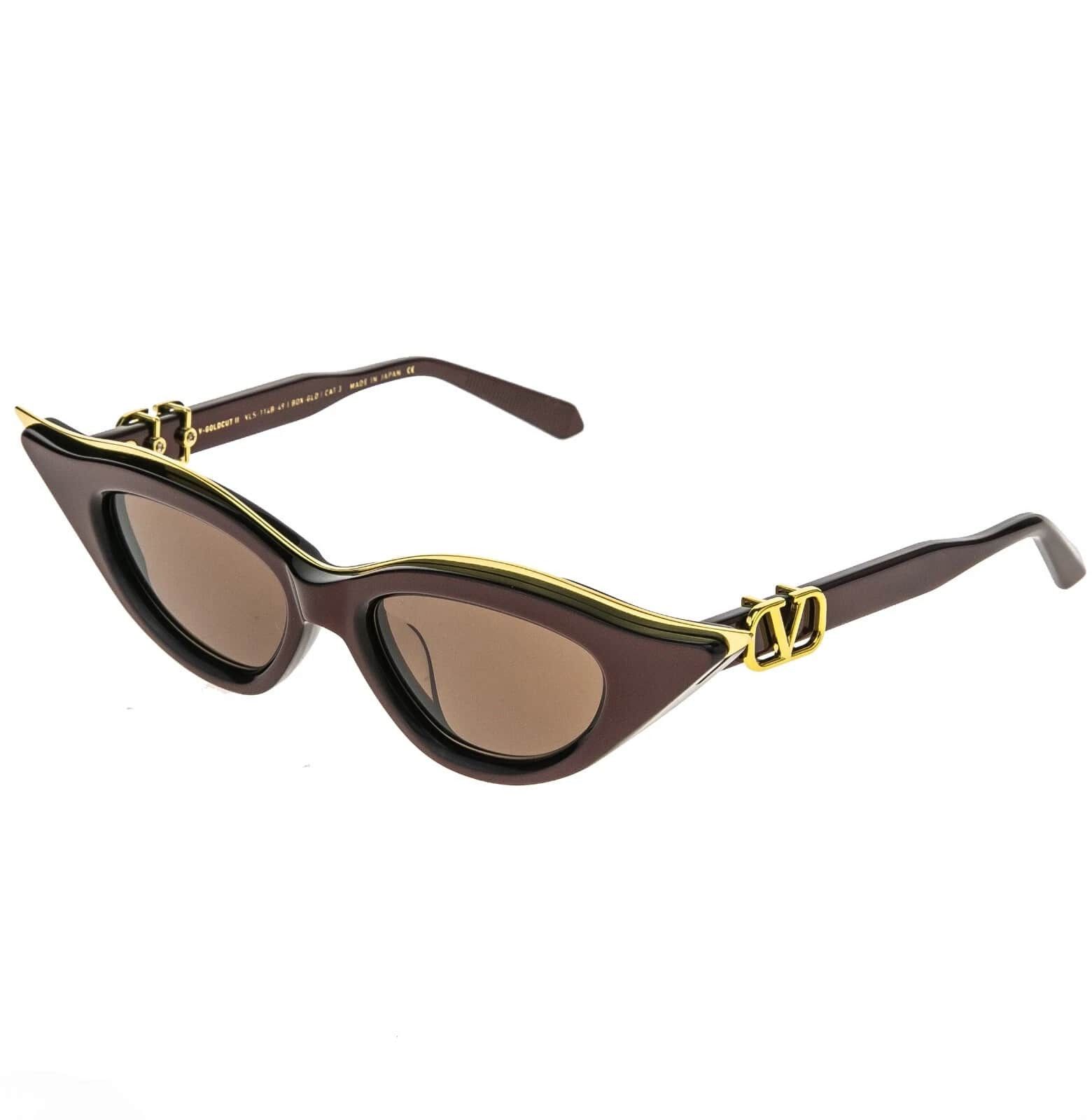 Valentino VALENTINO VLS114 V GOLDCUT II VLS 114B Fashion Sunglass Size ONE SIZE - 4 Thumbnail