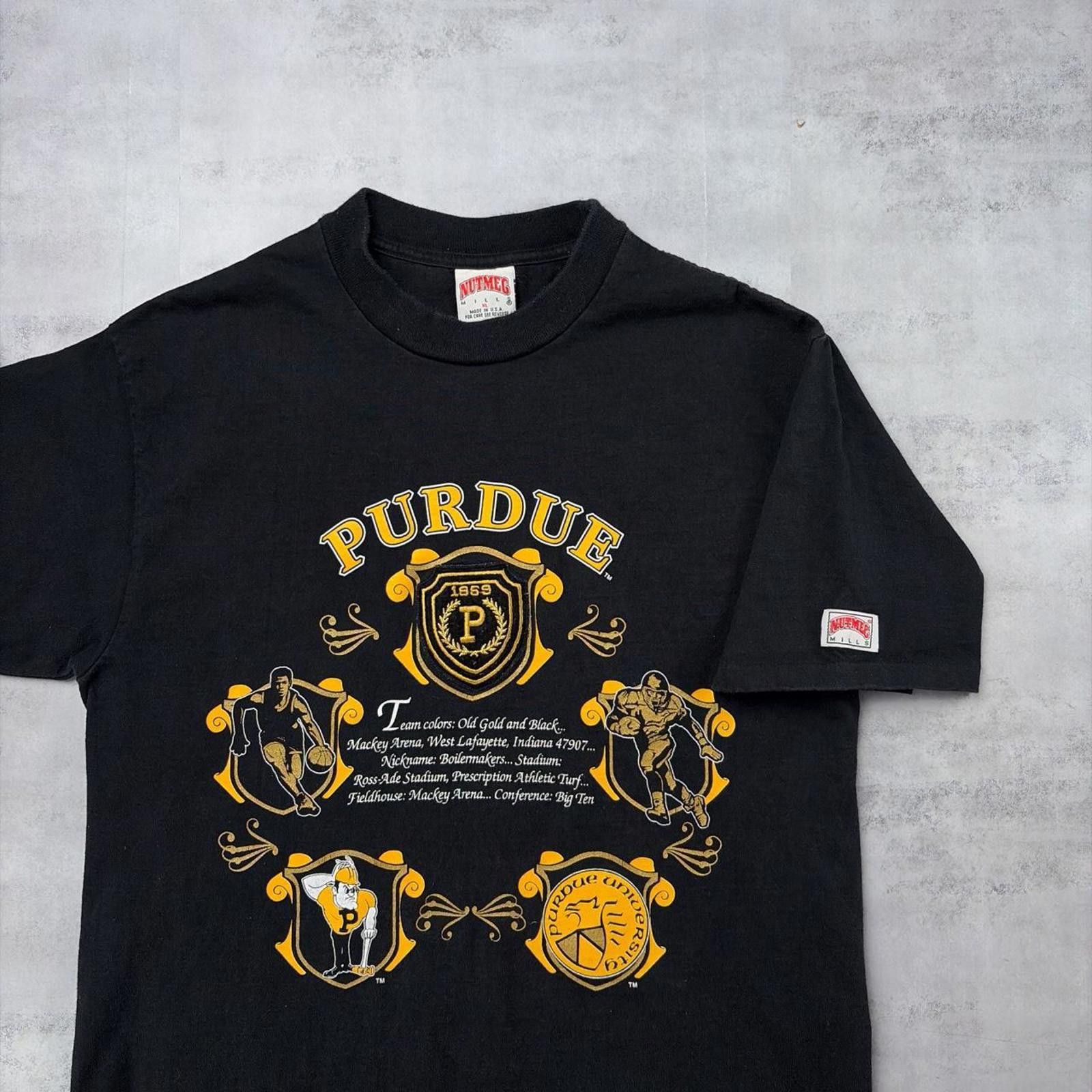 Nutmeg Vintage 90’s Nutmeg Purdue University T-Shirt Size US XL / EU 56 / 4 - 3 Thumbnail