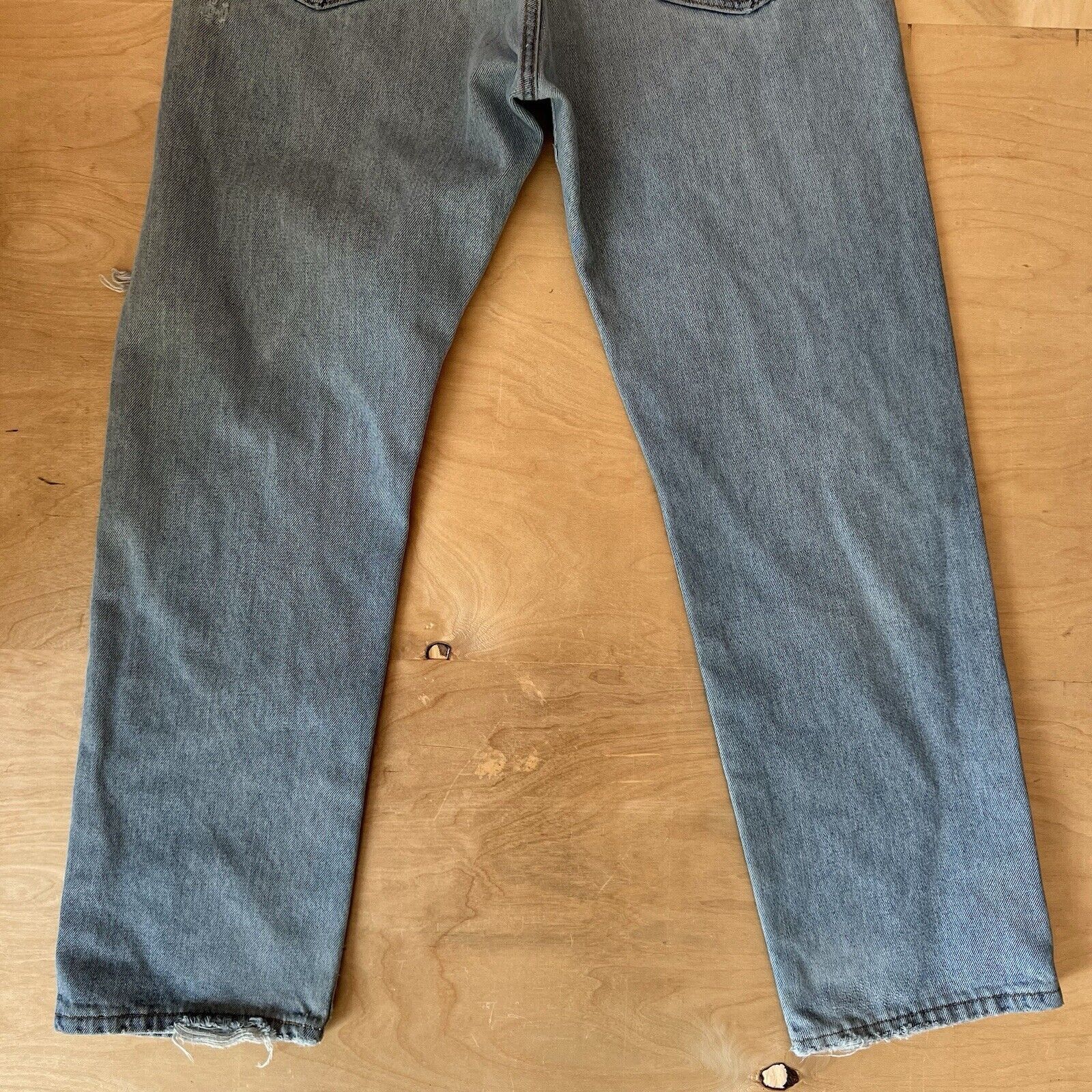 Levi's × Vintage Vintage Levis 505 Jeans Blue 90s Light Wash Denim Straight Size US 35 - 8 Thumbnail