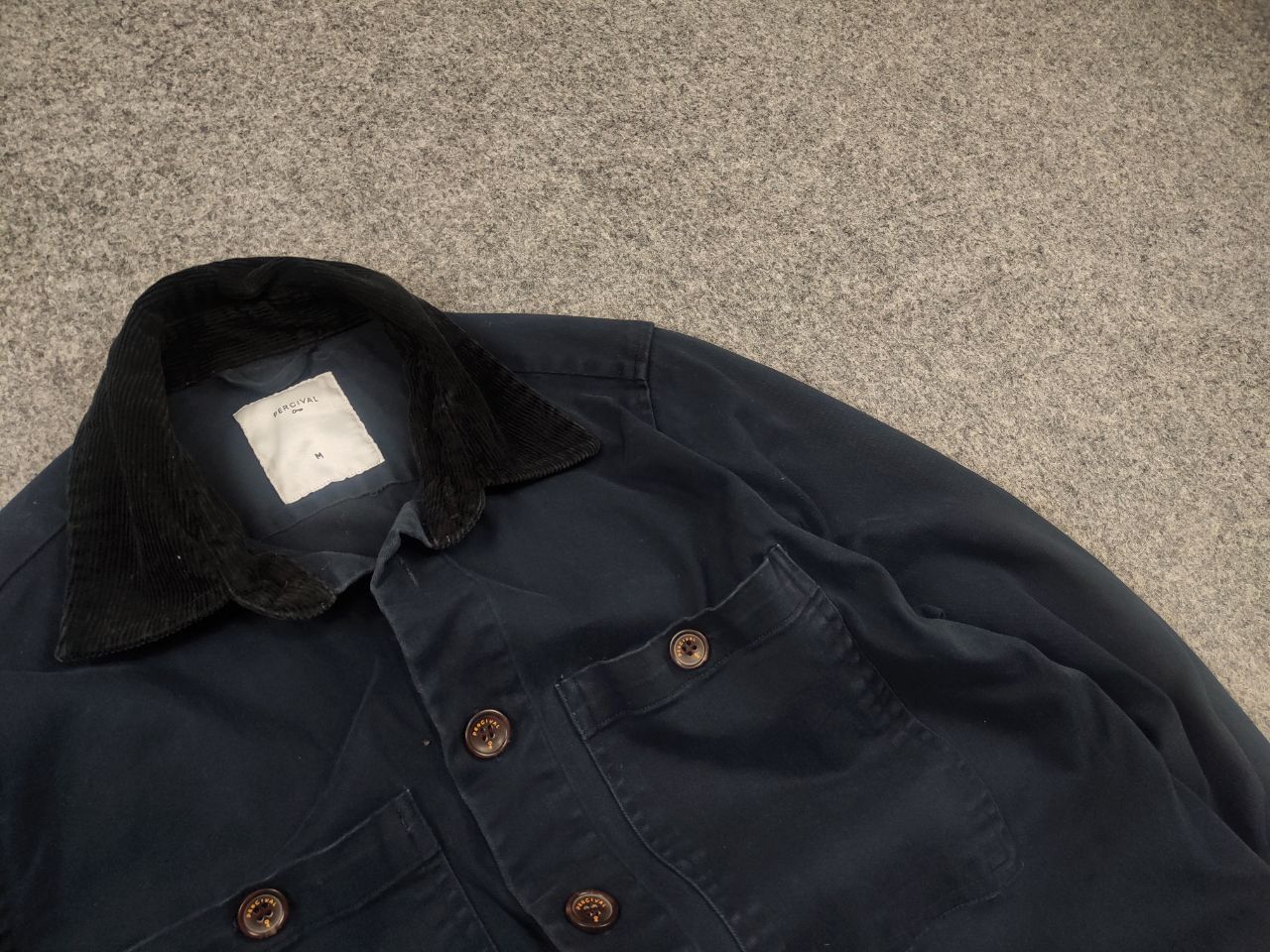 Percival Percival Design Overshirt Chore canvas Pocket Jacket Vintage Size US M / EU 48-50 / 2 - 4 Thumbnail