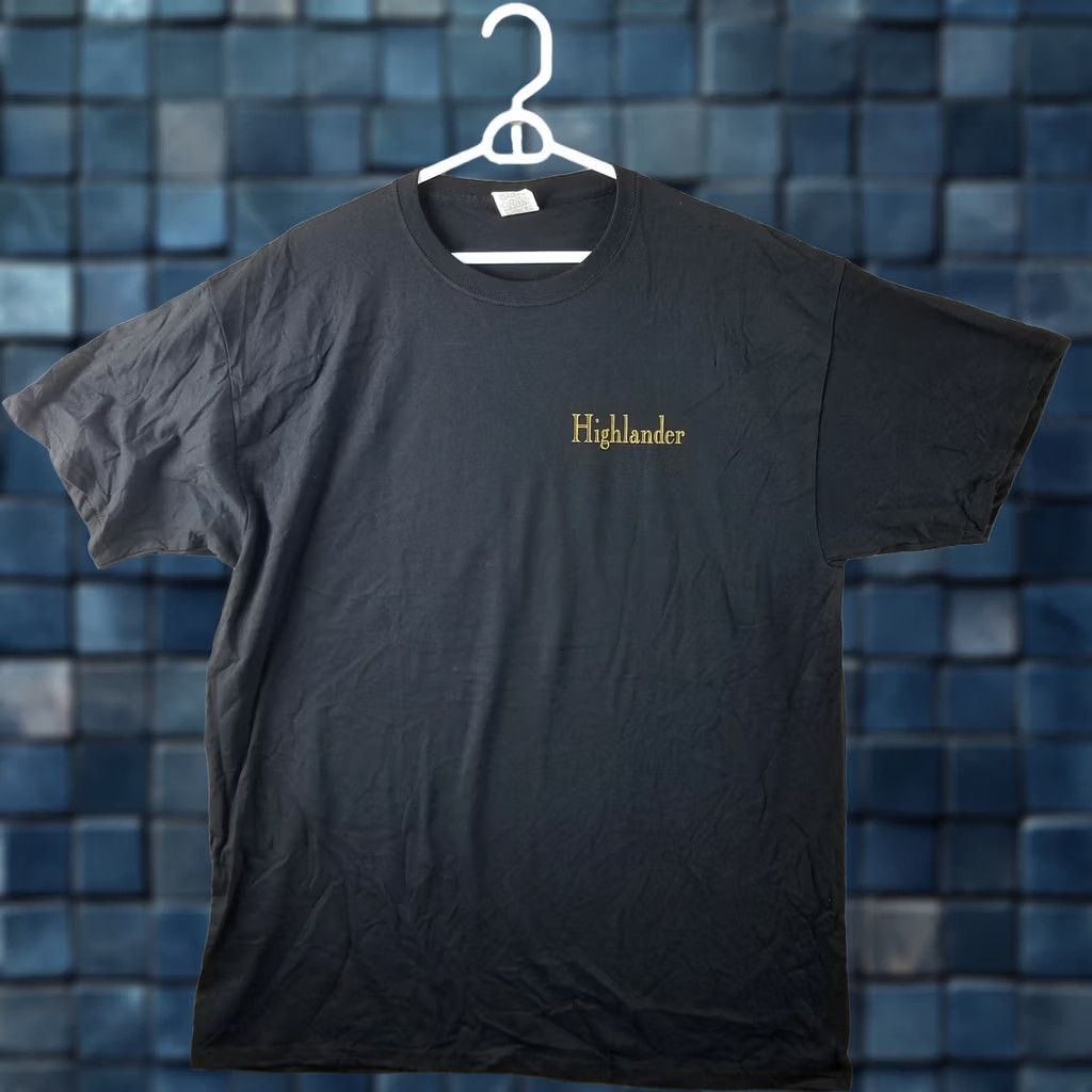 Vintage Vintage Highlander Shirt Men XL Black Tee Movie Promo Double-Sided Logo T-Shirt Mens Size US XL / EU 56 / 4 - 1 Thumbnail