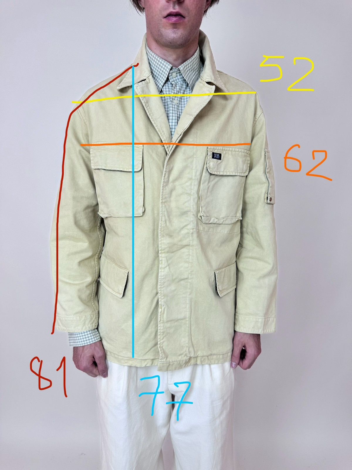 Other Mens STAR POINT m-65 military beige jacket size XL 42 Size US XL / EU 56 / 4 - 17 Thumbnail