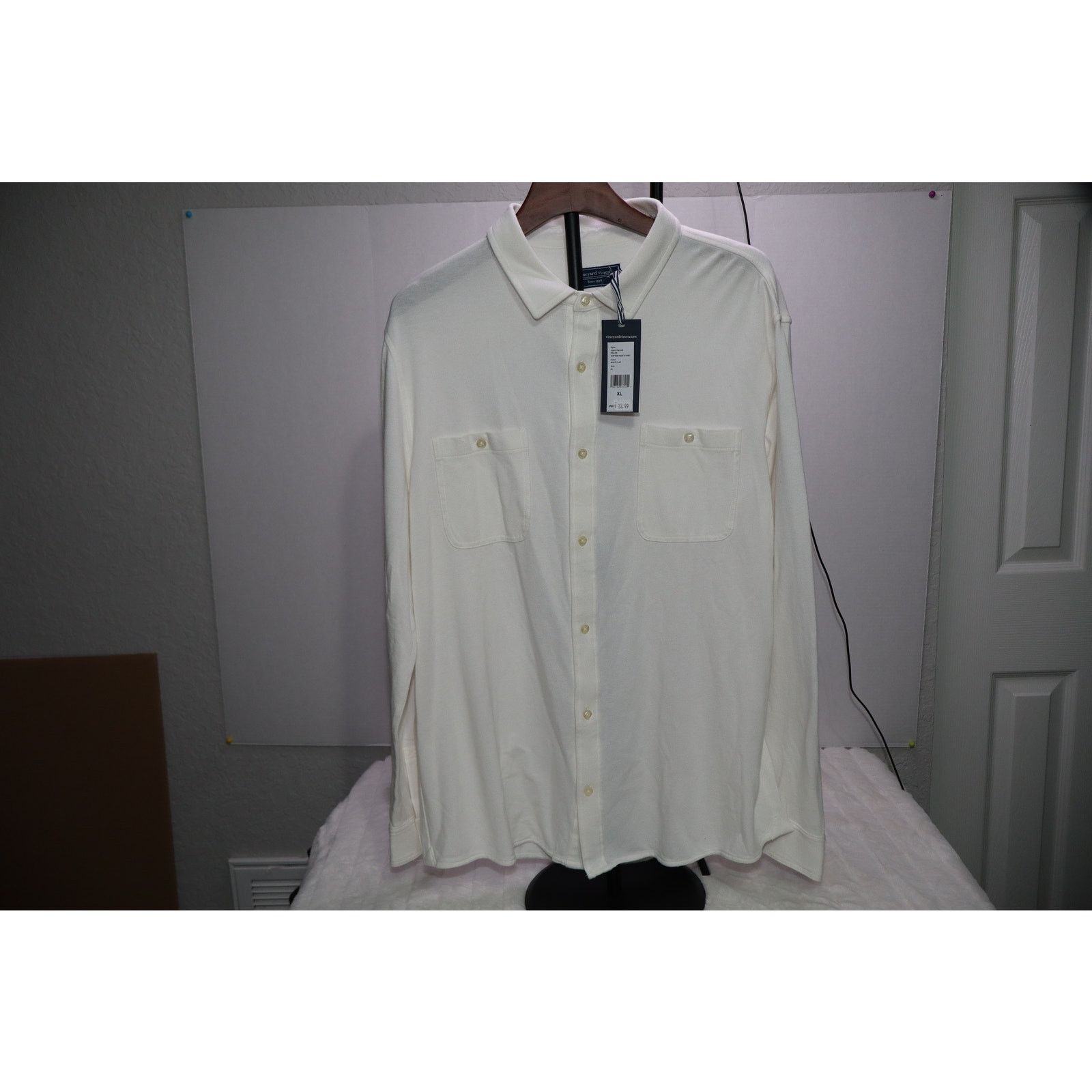 Vineyard Vines Vineyard Vines Surfside Pique Long Sleeve Shirt-White-SizeXL Size US XL / EU 56 / 4 - 1 Thumbnail