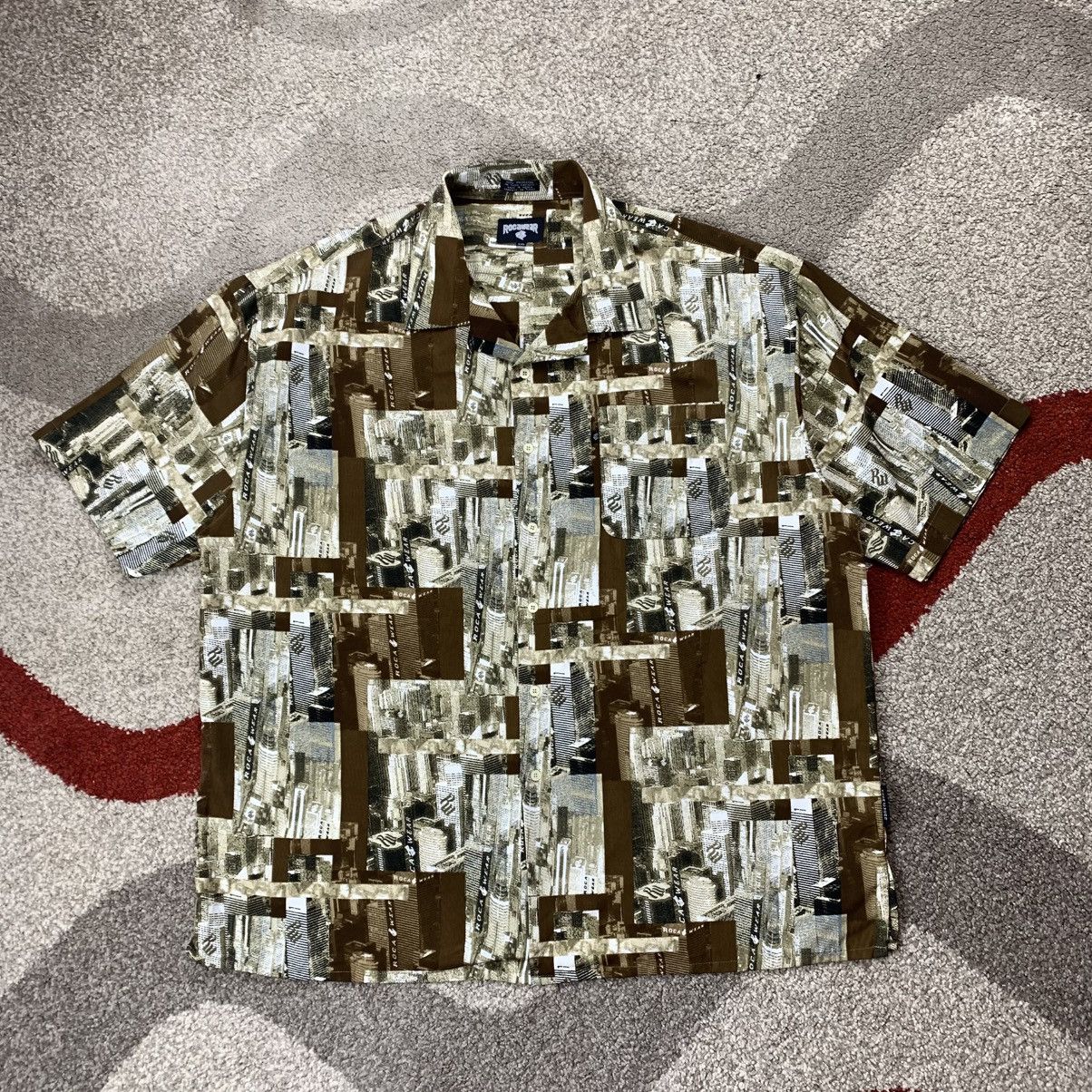 Rocawear × Vintage Rocawear Open Collar Shirt Hip Hop Style Size US XXL / EU 58 / 5 - 1 Thumbnail