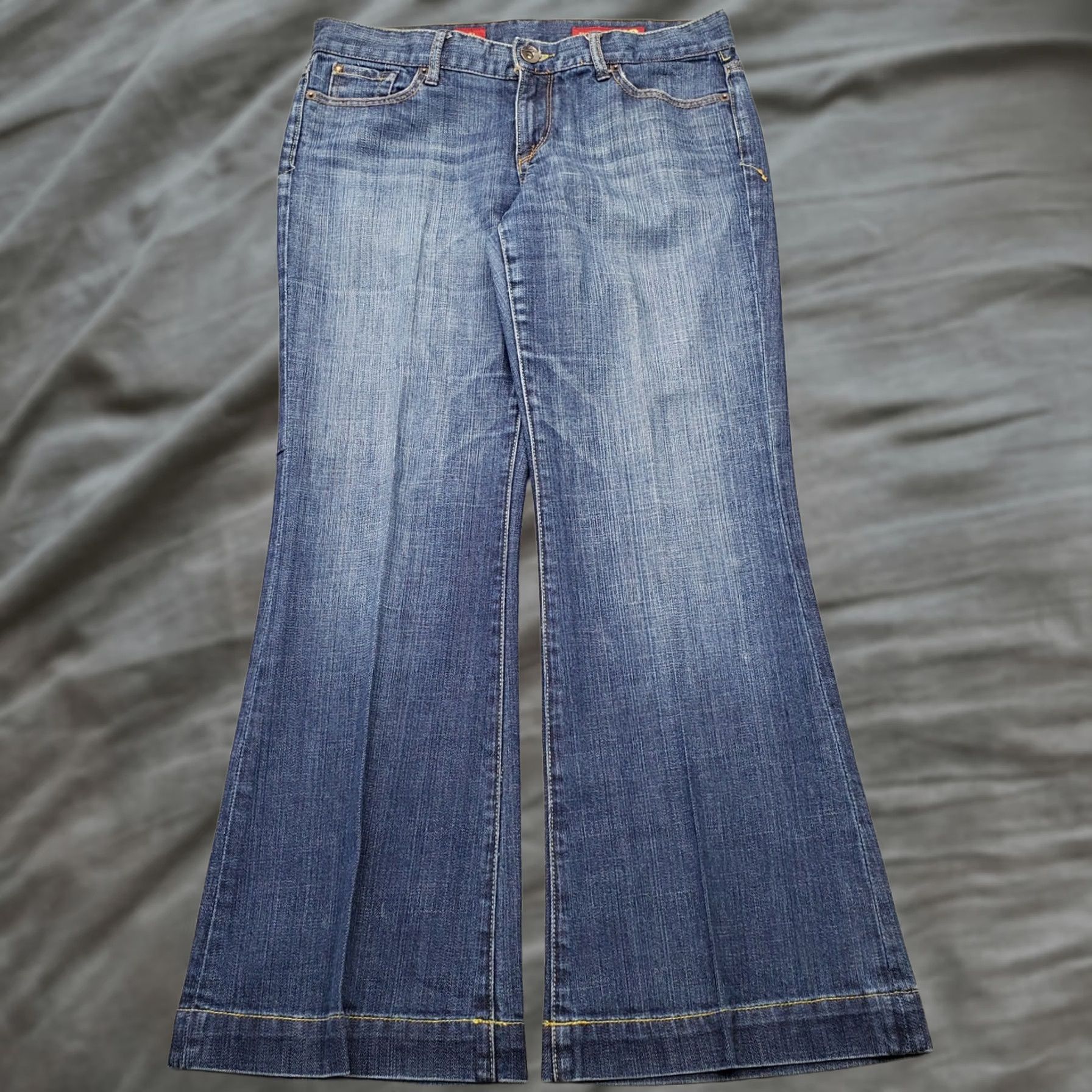 Denime X2 Womens Size 8 Bootcut Jeans Blue Denim Stretch Full Length Size 30" / US 8 / IT 44 - 1 Thumbnail