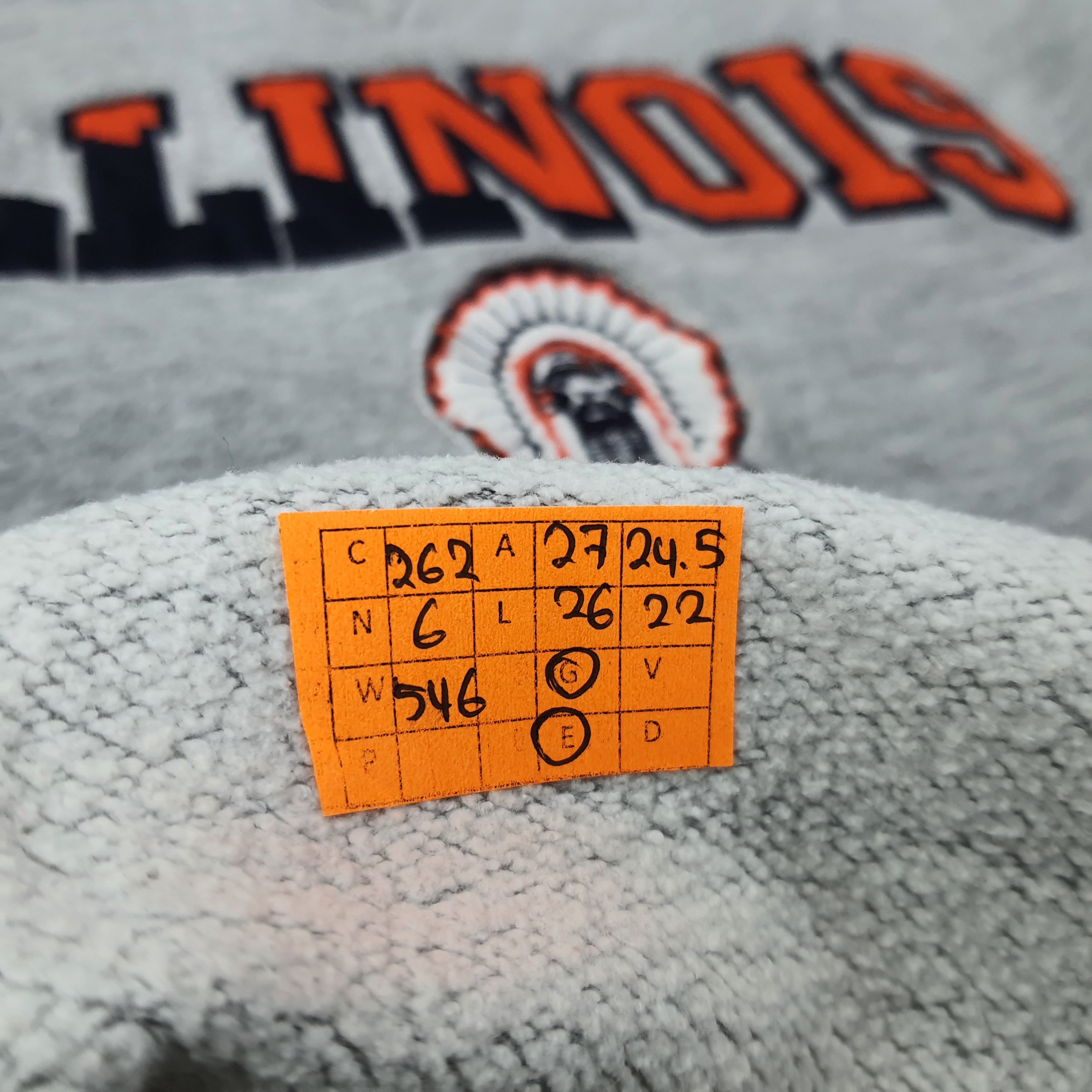 Vintage Vintage Illinois Embroidered Logo Sweatshirt C262N6 Size US XXL / EU 58 / 5 - 7 Thumbnail