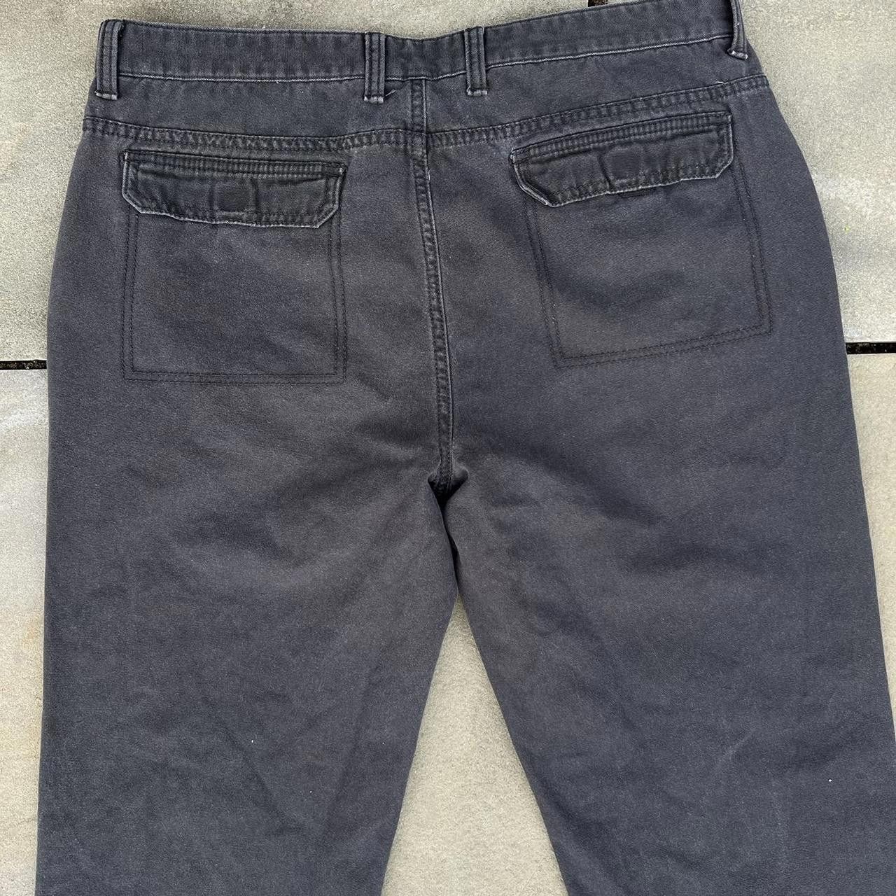Weatherproof Y2K Dark Grey Canvas Utility Work Pants Size US 36 / EU 52 - 5 Thumbnail