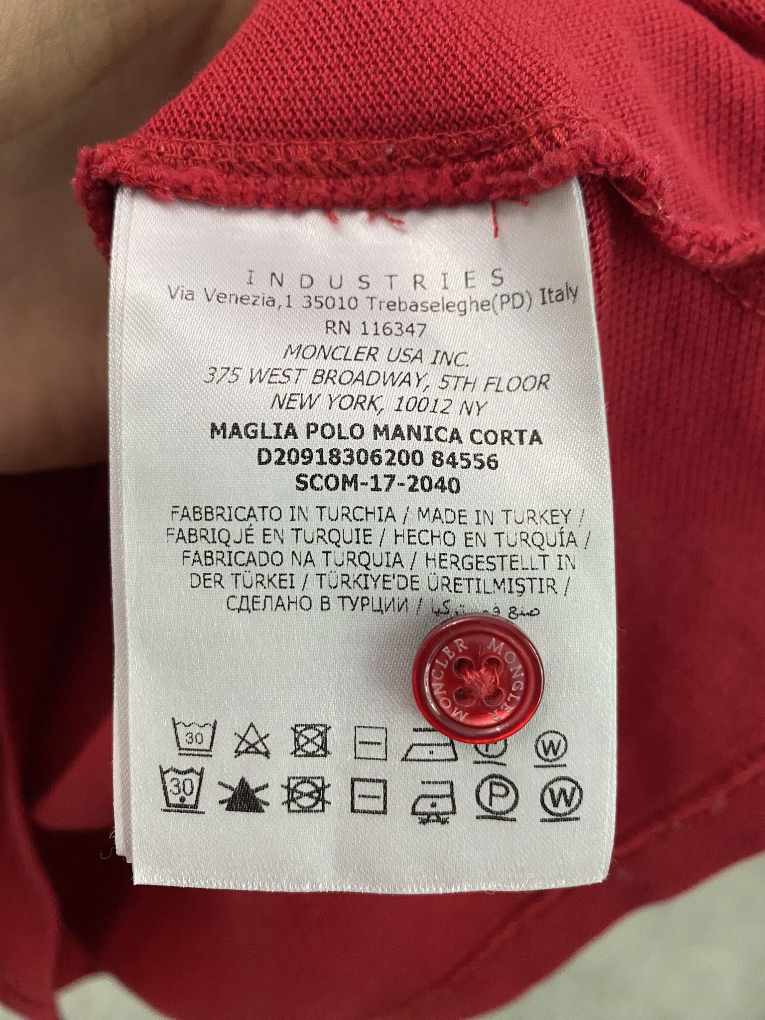 Designer × Moncler Moncler Polo Luxury Size US S / EU 44-46 / 1 - 5 Thumbnail