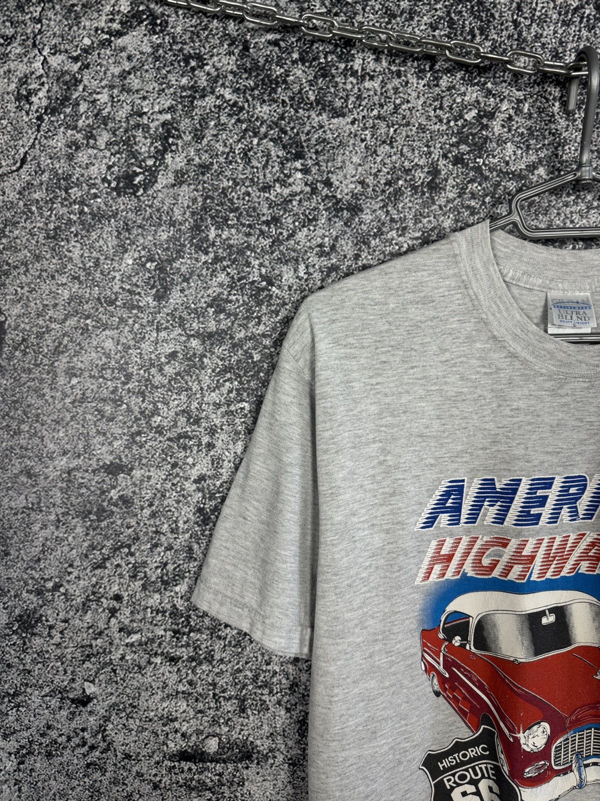 Vintage America's Higway Route US 66 Car T-Shirt Vintage Size M Size US M / EU 48-50 / 2 - 3 Thumbnail