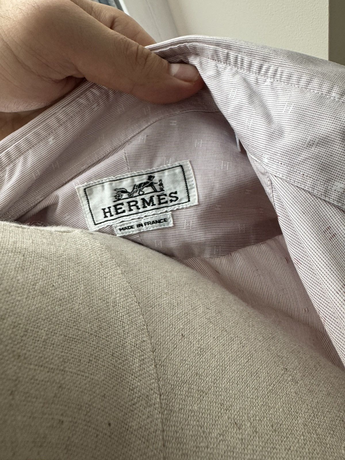 Hermes Monogram Hermes Shirts Button Ups M-L Size US L / EU 52-54 / 3 - 4 Thumbnail