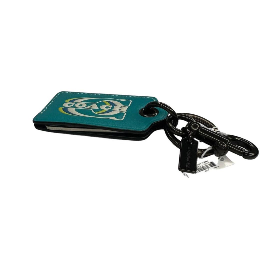 Coach Coach Bottle Opener Key Fob With Coach Stamp Teal Size ONE SIZE - 5 Thumbnail