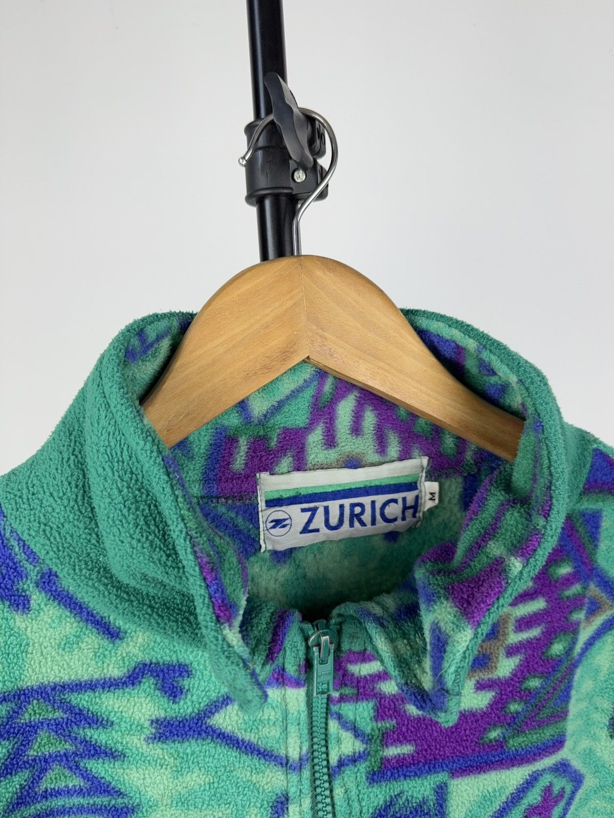 Vintage Vintage Zurich Fleece Jacket Tribal Aztec Pattern 90s Size US L / EU 52-54 / 3 - 4 Thumbnail