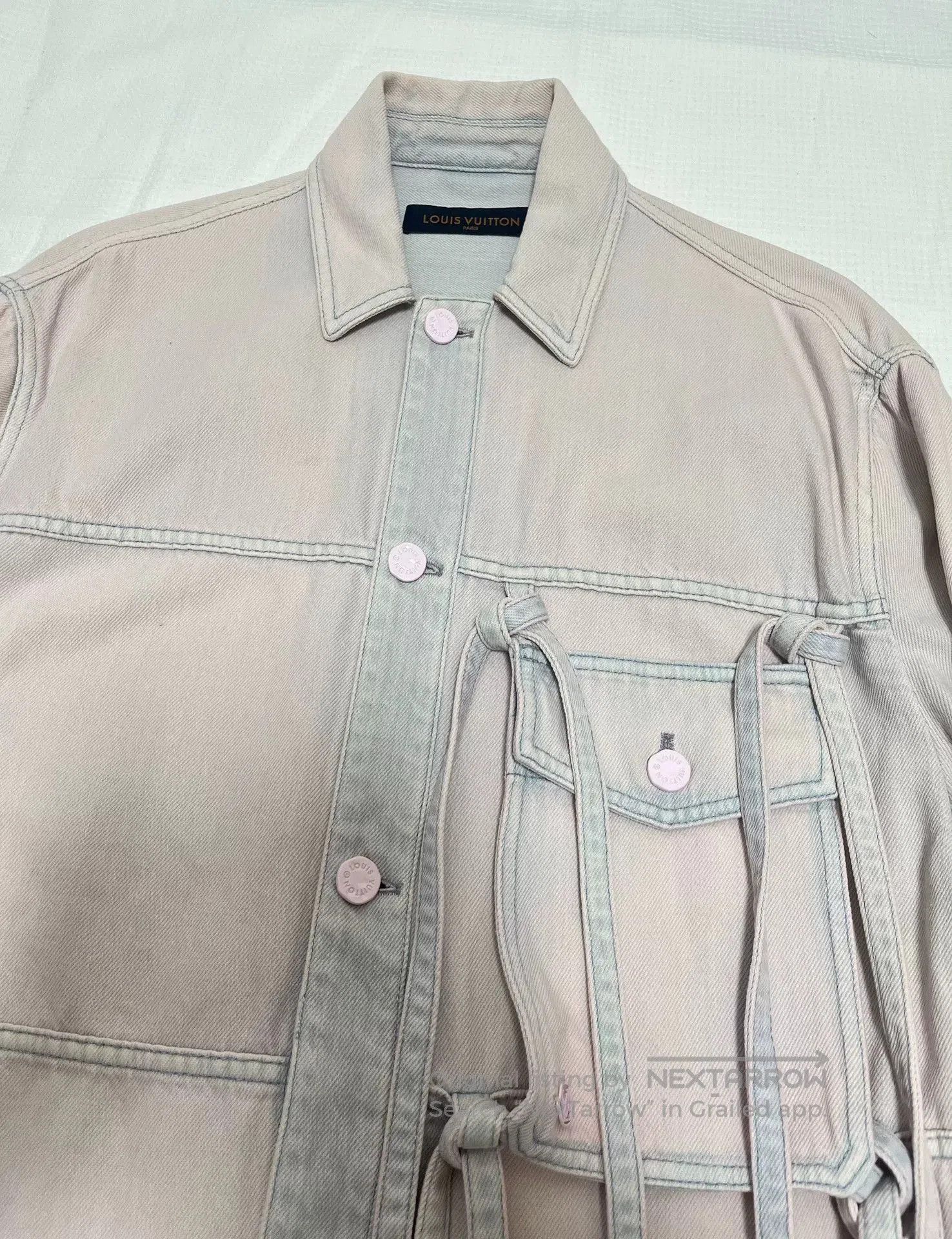 Louis Vuitton Louis Vuitton Dusty Pink Denim Shirt Jacket. Size S / US 4 / IT 40 - 2 Thumbnail