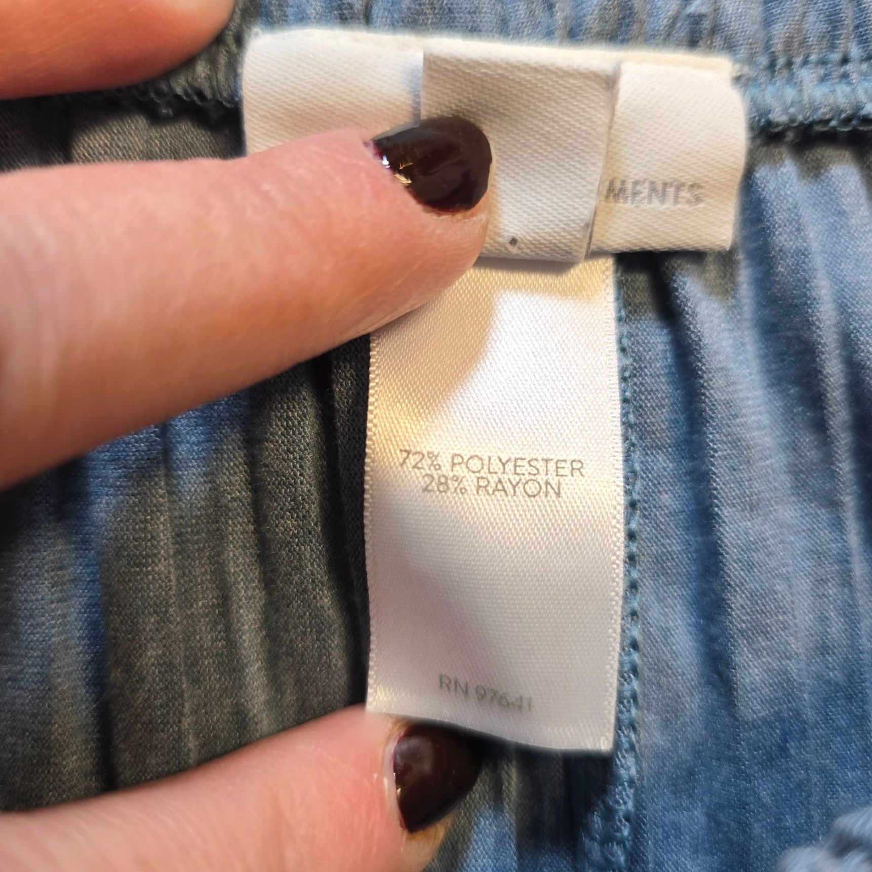 J. Jill J Jill Pants Womens Large Blue Pleated Pull On Wide-Leg Comfort Casual Lounge Shirt? Size 36" / US 14 / IT 50 - 7 Thumbnail