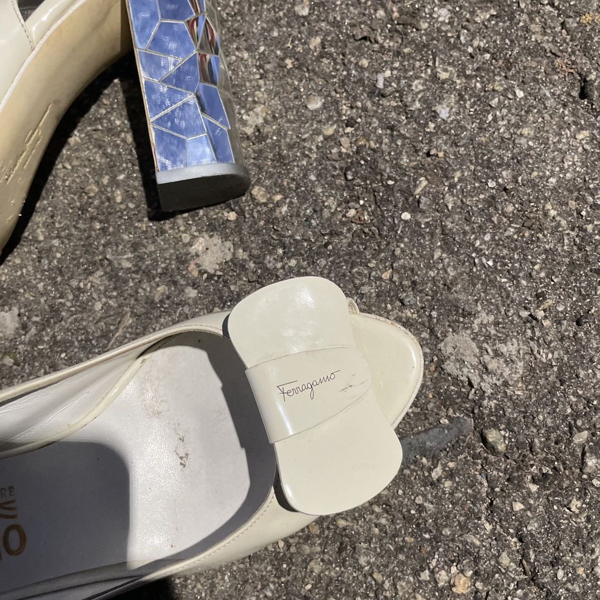 Salvatore Ferragamo Salvatore Ferragamo Sandals heels platform old shoes Size US 8 / IT 38 - 4 Thumbnail