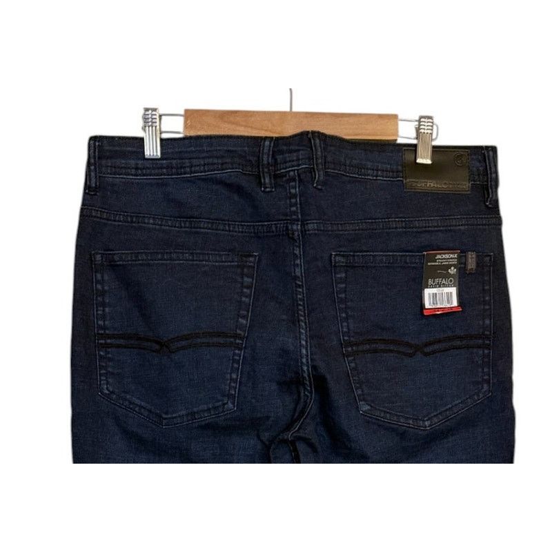 Buffalo David Bitton NWT Buffalo Jeans Men 34x32 Black Jackson X Denim Straight Size US 34 / EU 50 - 5 Thumbnail