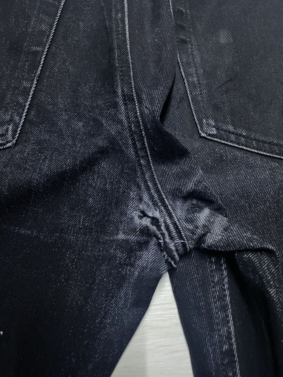 Club Sorayama × Uniqlo Vintage Uniqlo :C Distressed Repair Slim Jeans Size US 37 - 10 Thumbnail