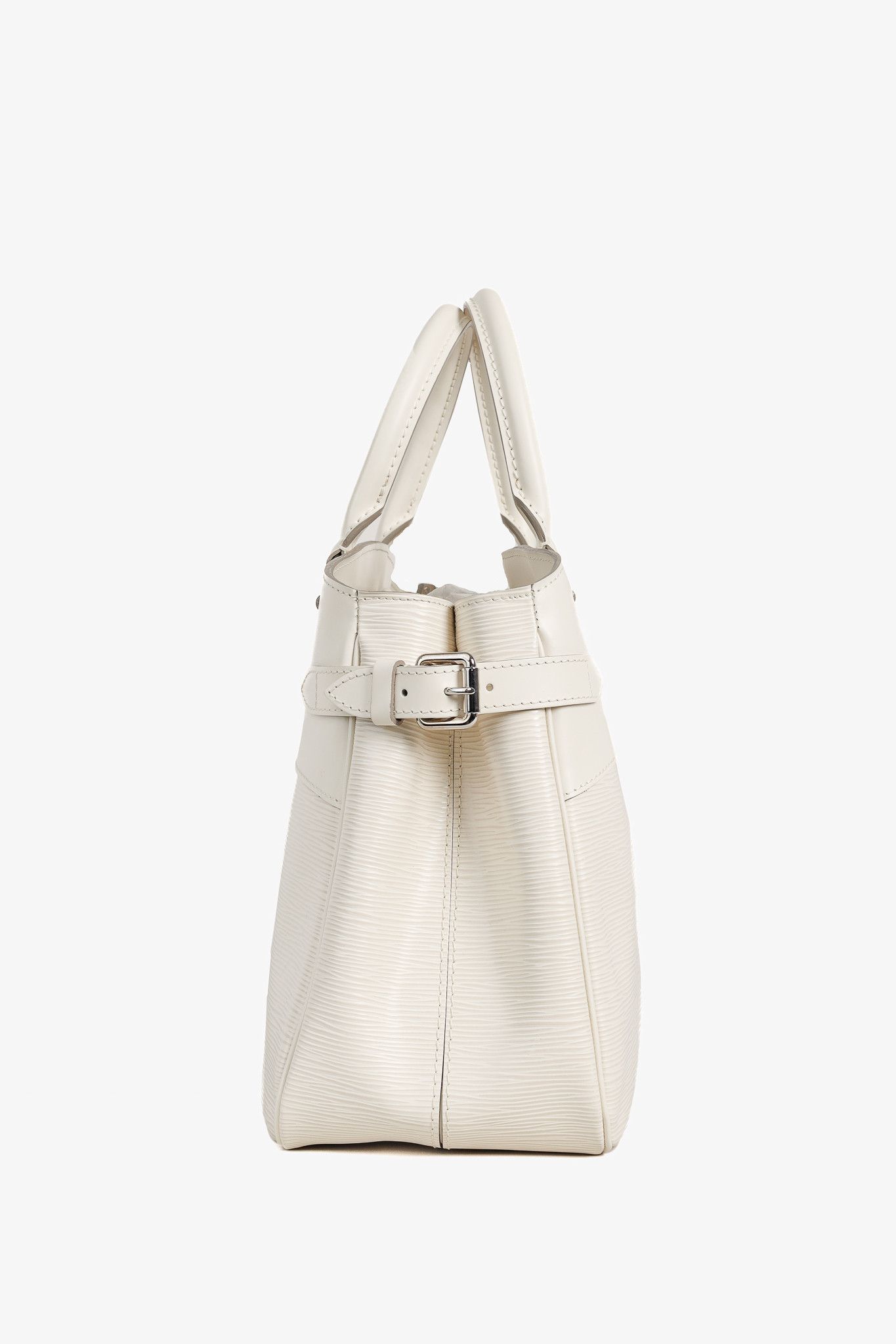 Louis Vuitton Louis Vuitton Passy PM White Epi Leather Tote Bag Size ONE SIZE - 3 Thumbnail
