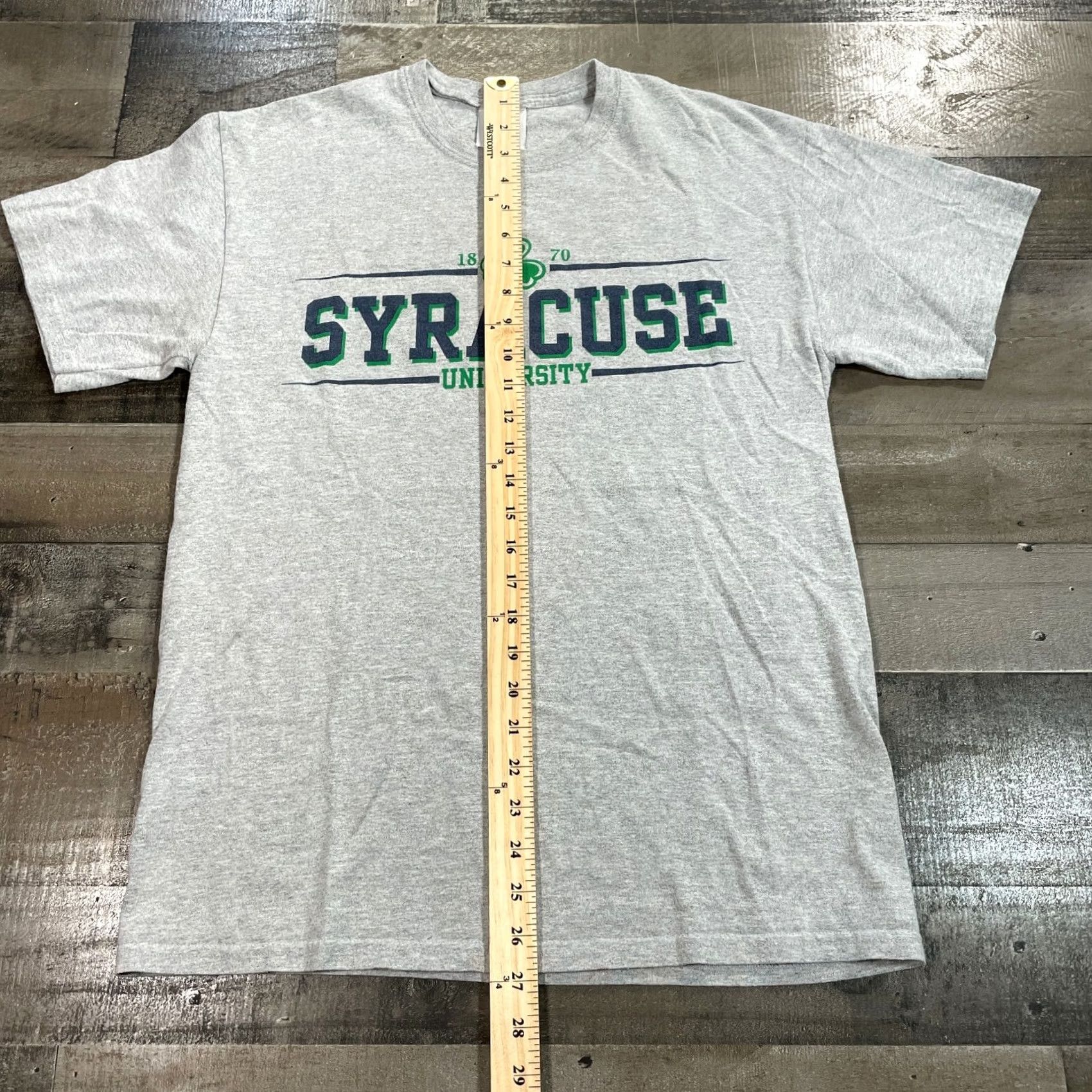 Vintage TLC T-Shirt Men M Gray Syracuse Shamrock Crew Neck Short Sleeve Tee Size US M / EU 48-50 / 2 - 5 Thumbnail