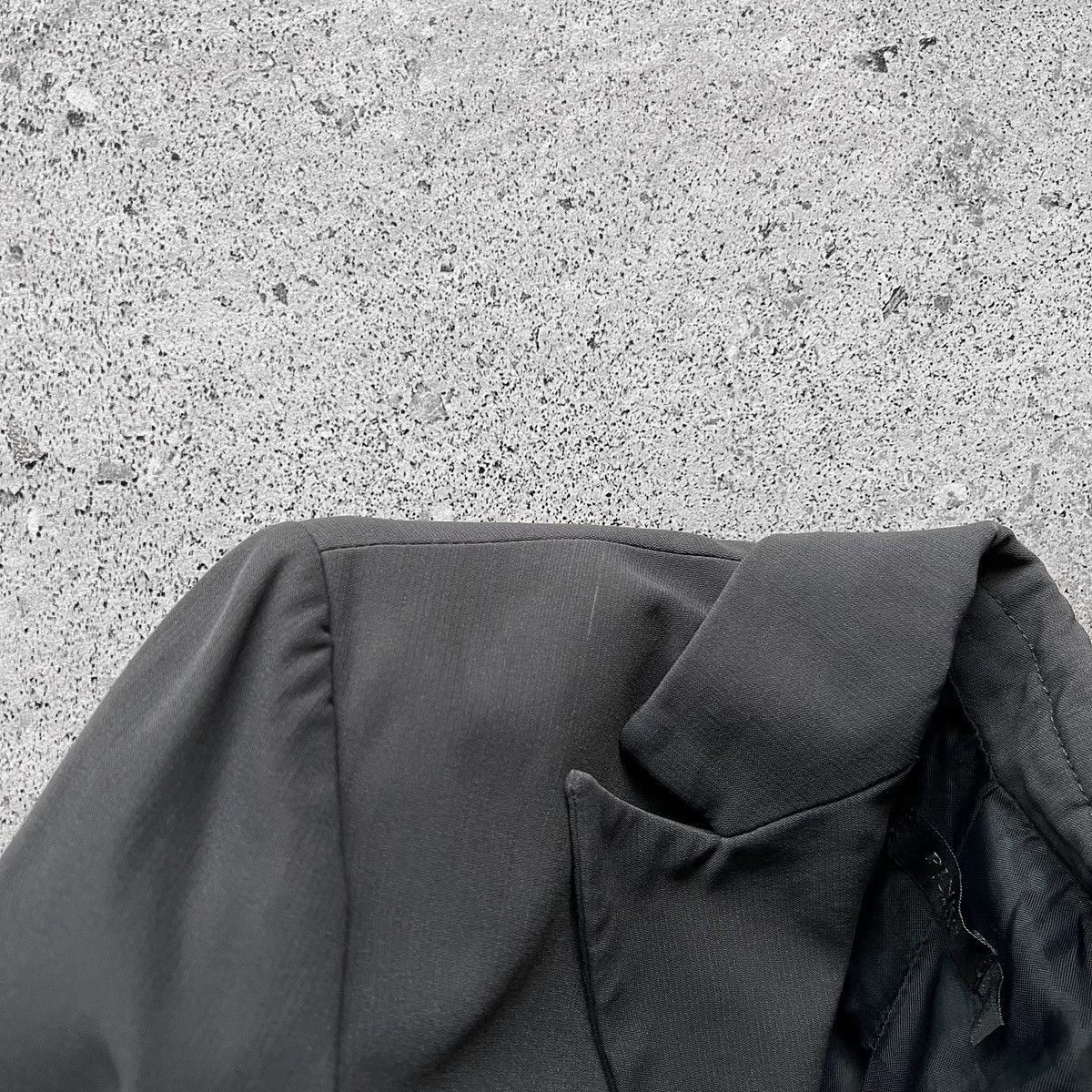 Pinko × Vintage Pinko Womens Vintage Stretch Gray Blazer Jacket Suit LS Size M / US 6-8 / IT 42-44 - 10 Thumbnail