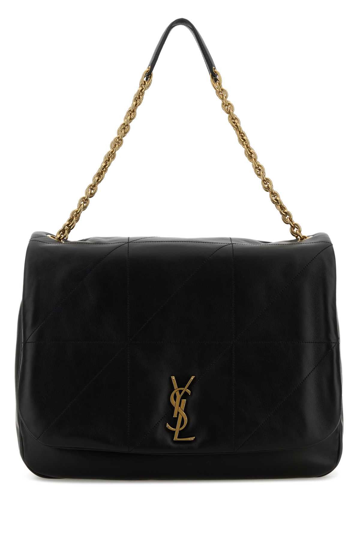 Saint Laurent Paris Black Leather Jamie Shopping Bag Size ONE SIZE - 1 Thumbnail