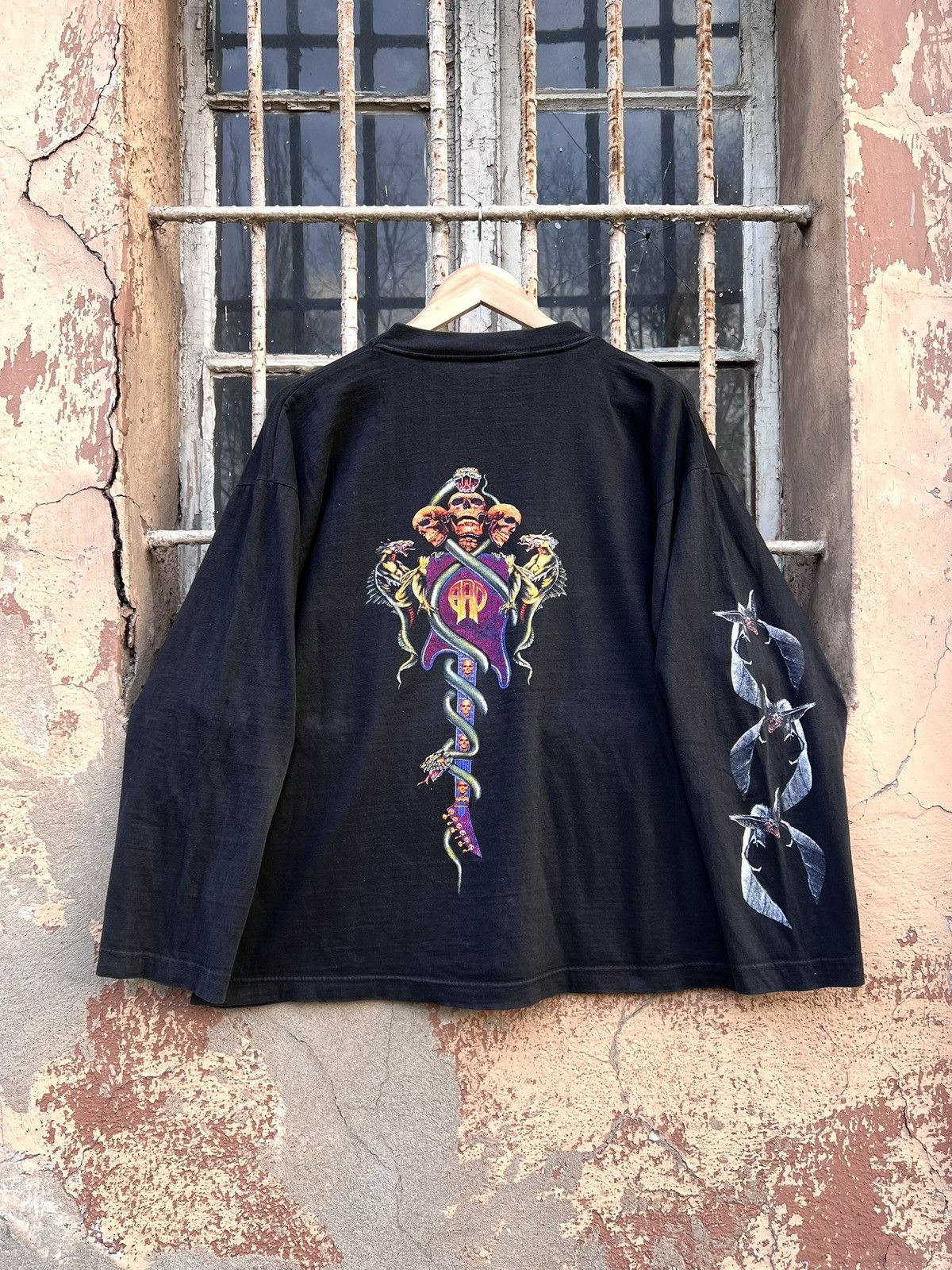 Band Tees VTG 90s Axel Rudi Pell Black Moon Pyramid Rock Longsleeve Size US L / EU 52-54 / 3 - 2 Thumbnail