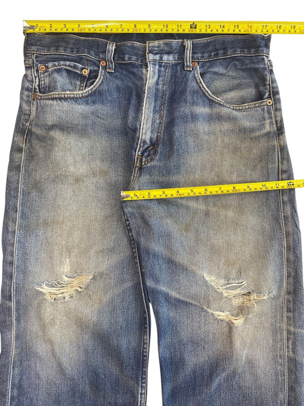 Levi's Levi’s Whiskers Faded Style Ripped Jeans Size US 36 / EU 52 - 5 Thumbnail