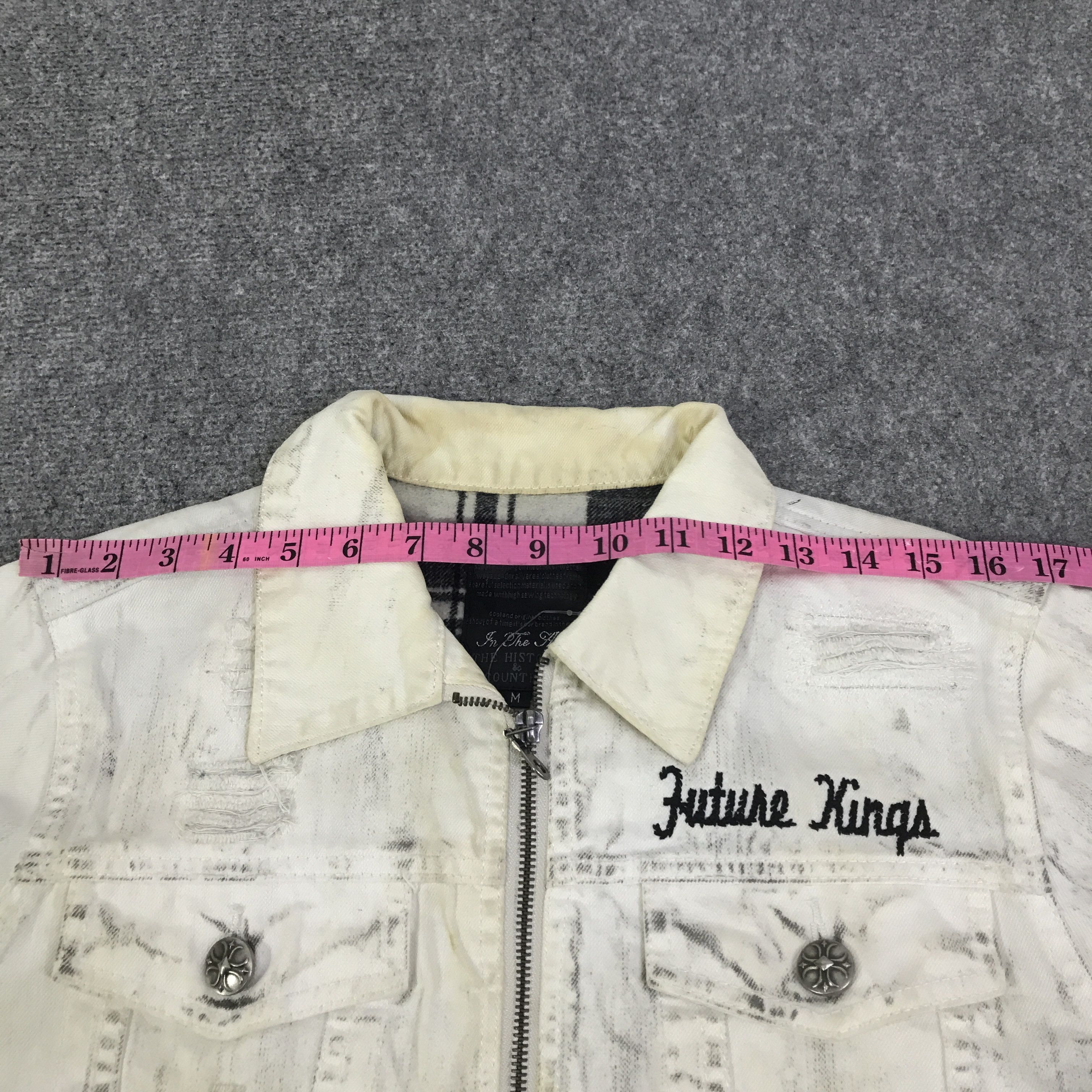 In The Attic y2k In the Attic punk future kings denim jacket K124B7 Size US M / EU 48-50 / 2 - 6 Thumbnail